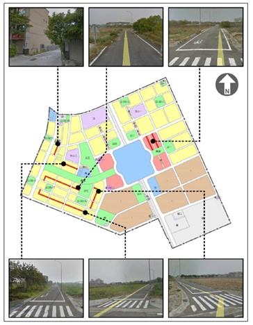 圖3-配合已開闢之既成道路變更為道路用地，使都市計畫與現況使用相符(變3案)