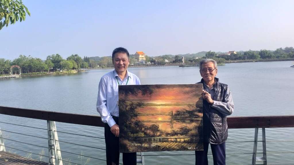 陳泰元虎頭埤十景 露營區持續展出