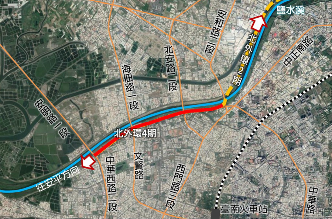 北外環道路第四期新建工程都市計畫變更案  發布實施