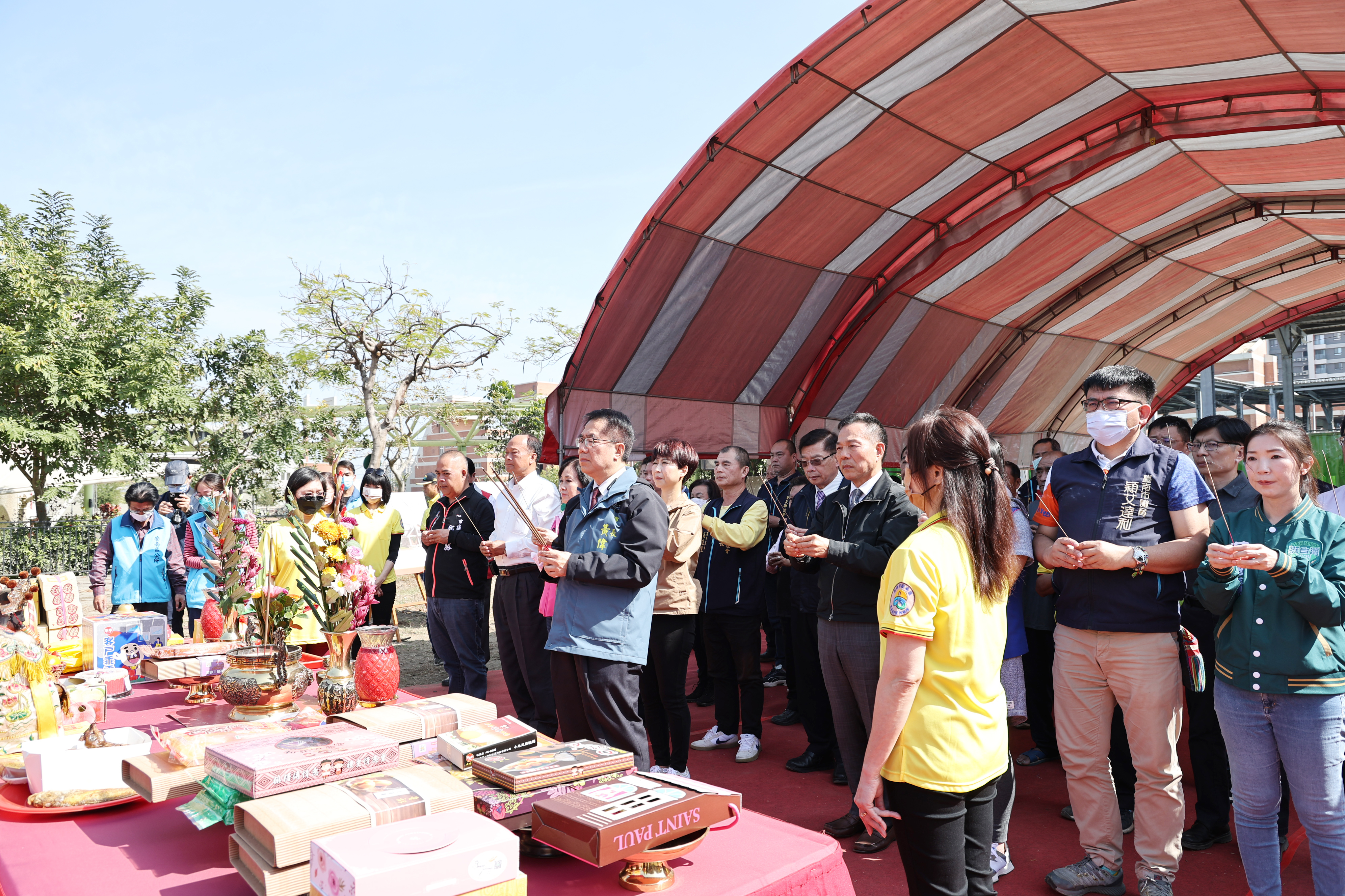 台南市溪東里活動中心新建今動土 黃偉哲盼提供里民優質舒適交流場所