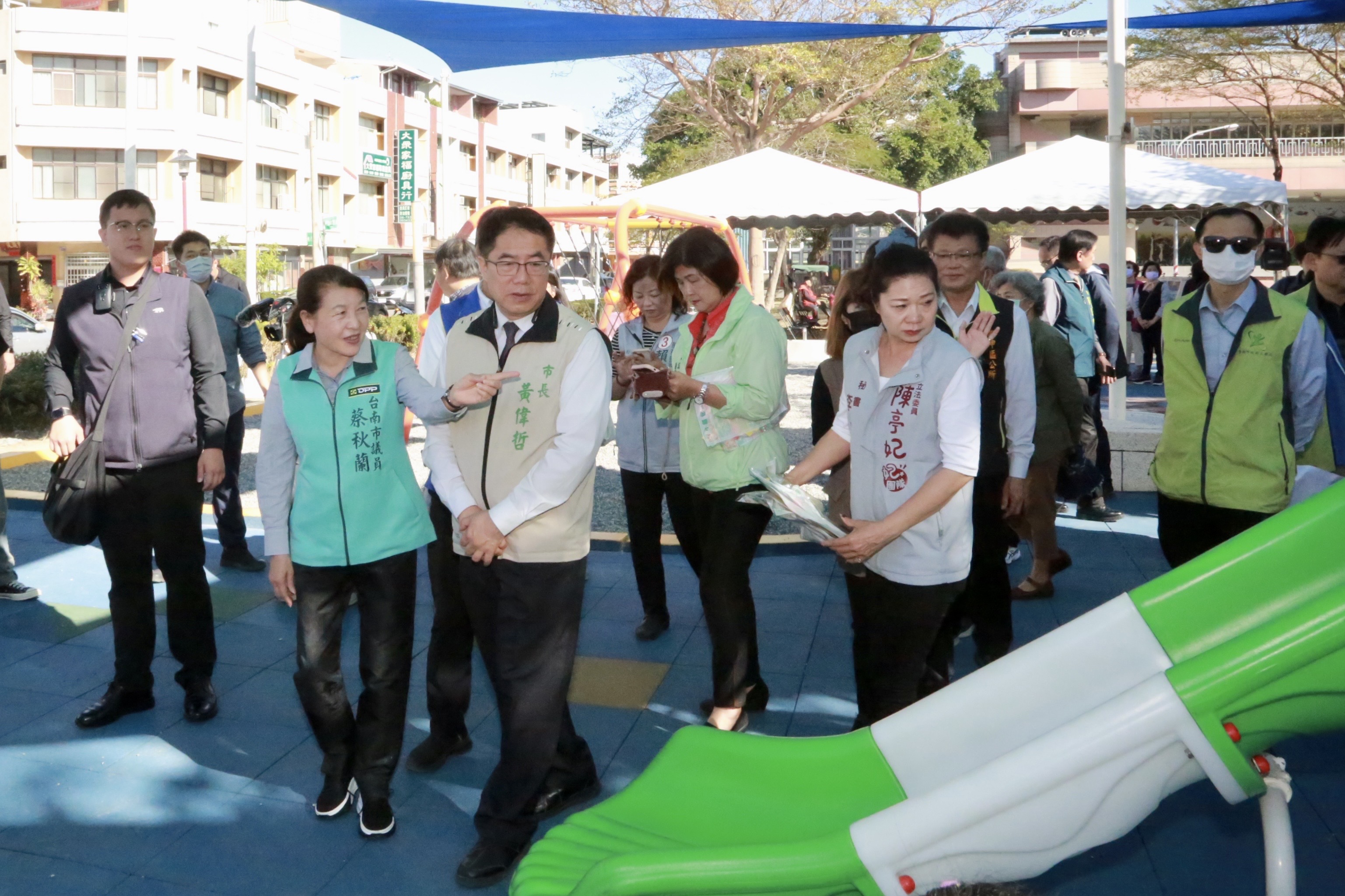 台南市特色公園再加一  黃偉哲啟用學甲華宗公園特色遊戲區給孩童更好遊憩空間