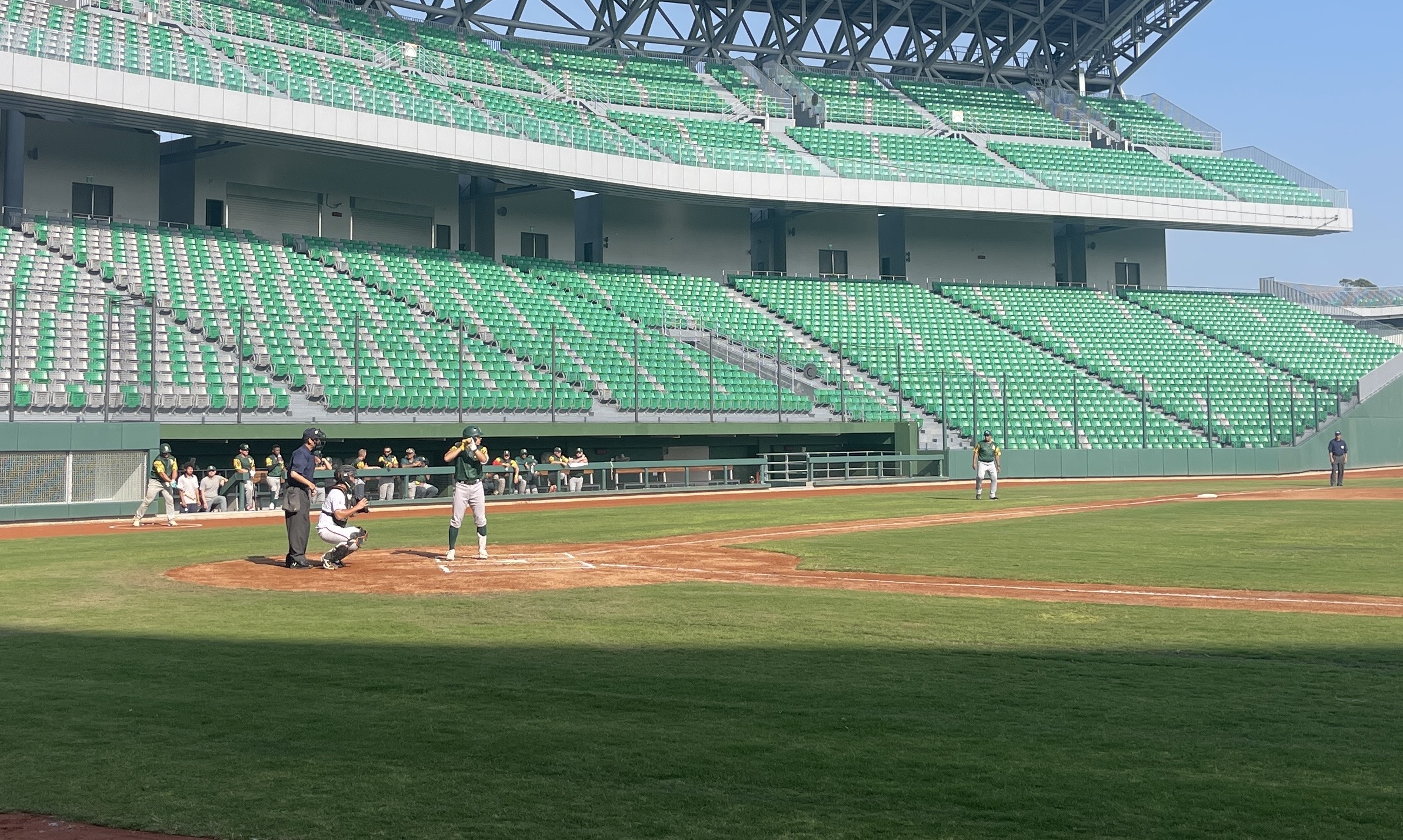 經典賽南非國家代表隊與臺南城市棒球隊交流  大讚亞太棒球場