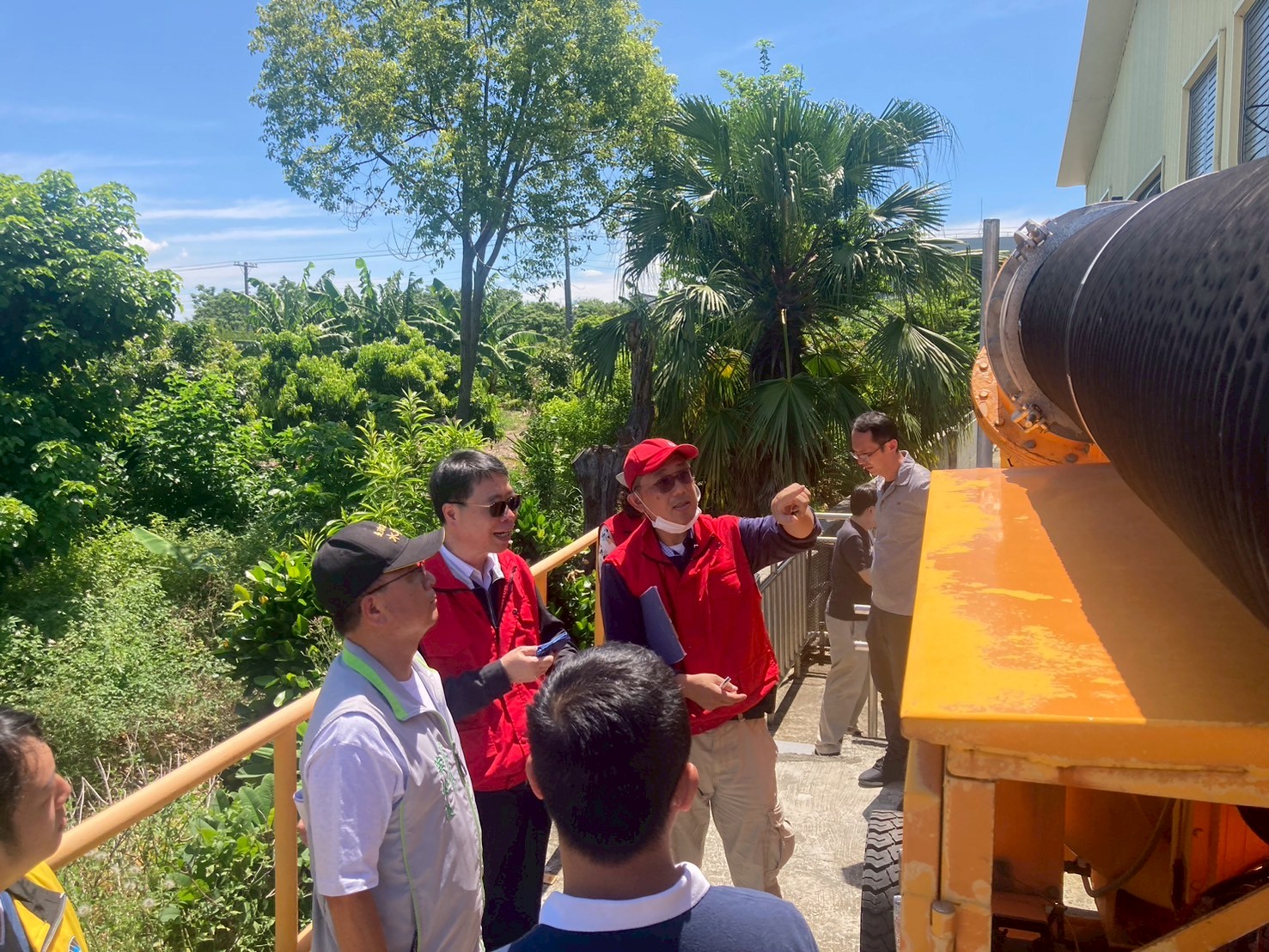 臺南市政府會同水利署抽檢作業，水利設施皆運轉正常