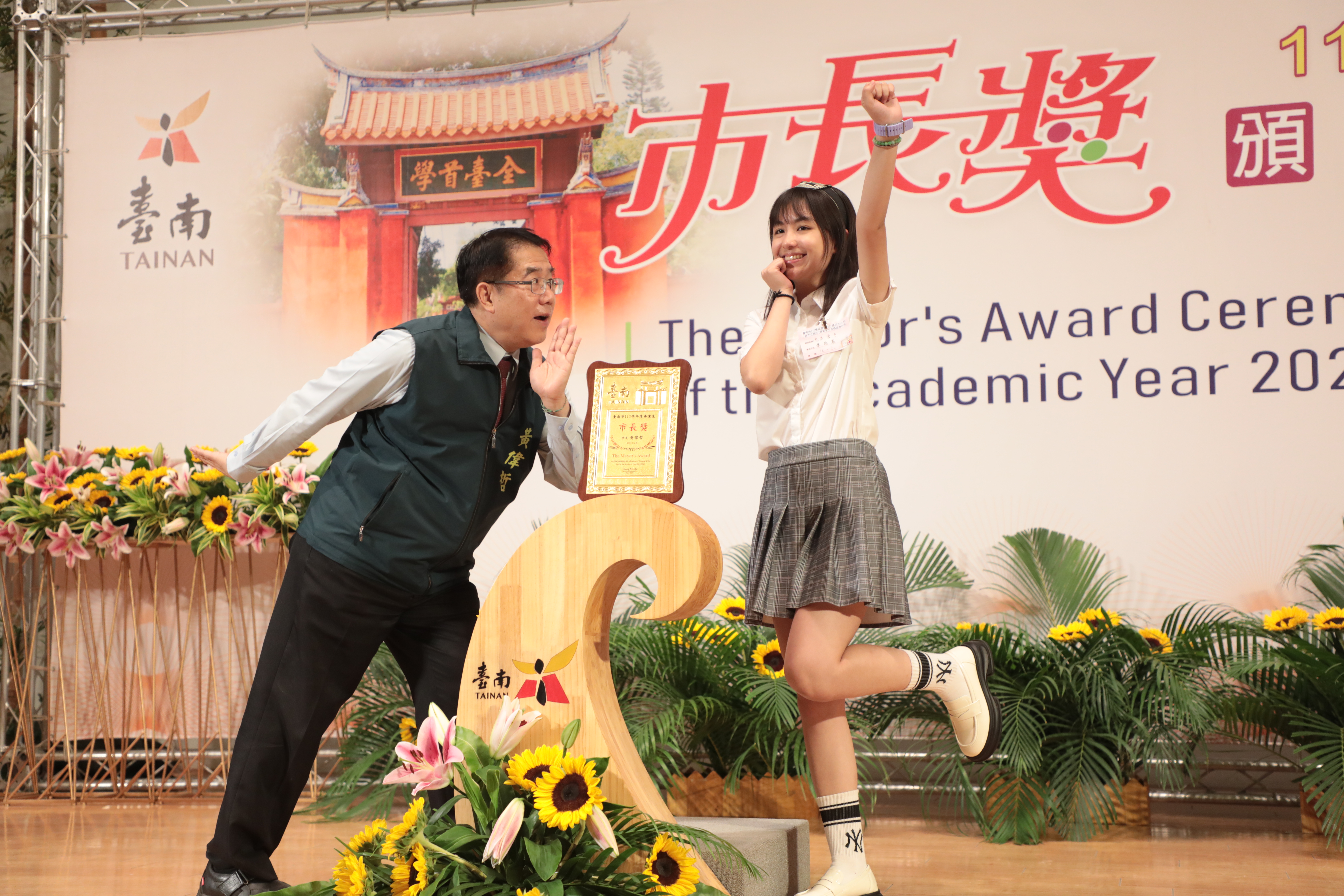 台南市「市長陪你拍」慈濟高中第3場次 黃偉哲勉學子用創意征服未來
