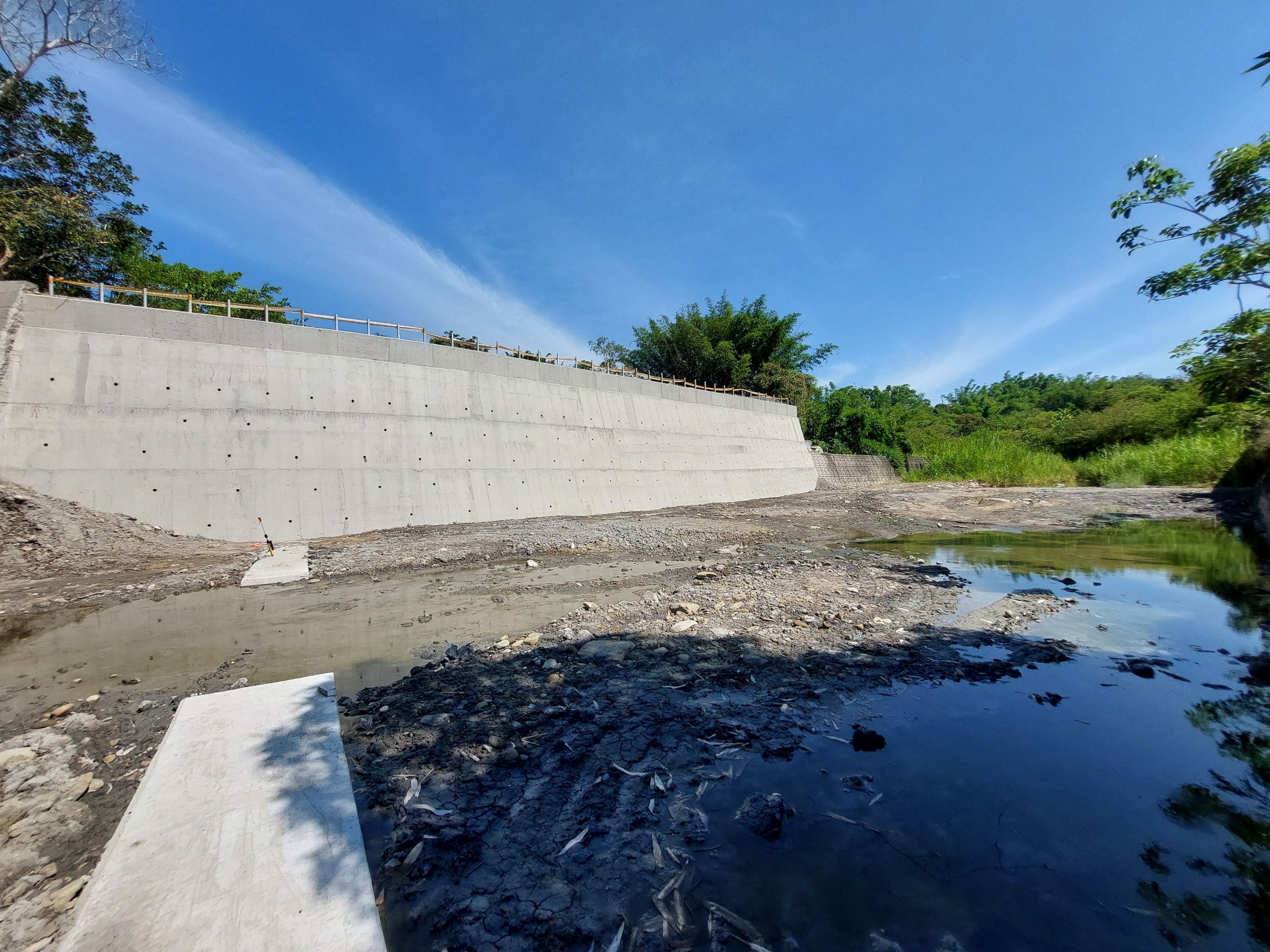 臺南市南化區野溪護岸復建工程提前完工 汛期及時發揮功效