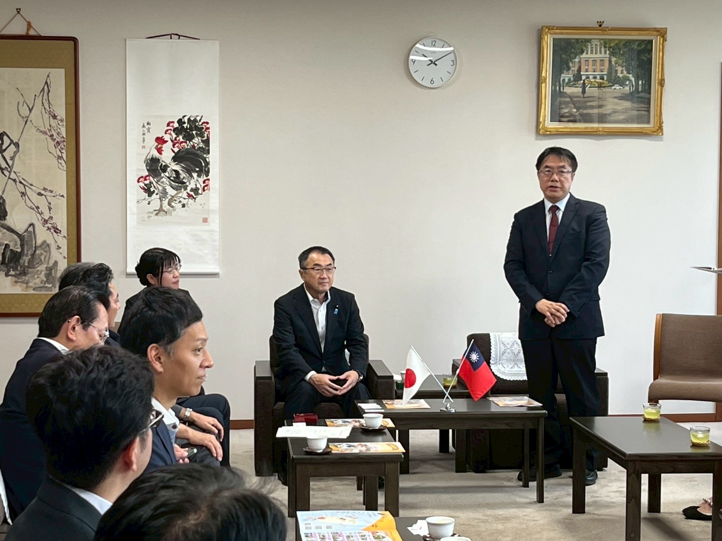 黃偉哲拜會宮城縣知事、議長 共盼教育交流傳承友誼