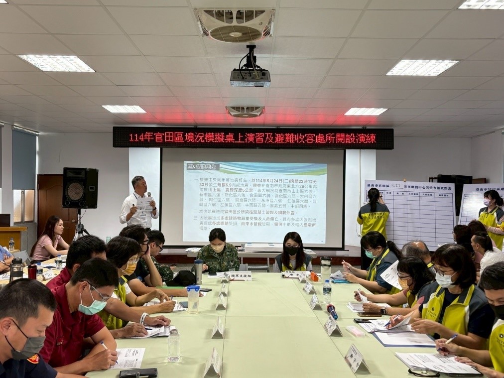 地震頻傳，南市擴大避難收容演練 市長黃偉哲提升各區應變韌性