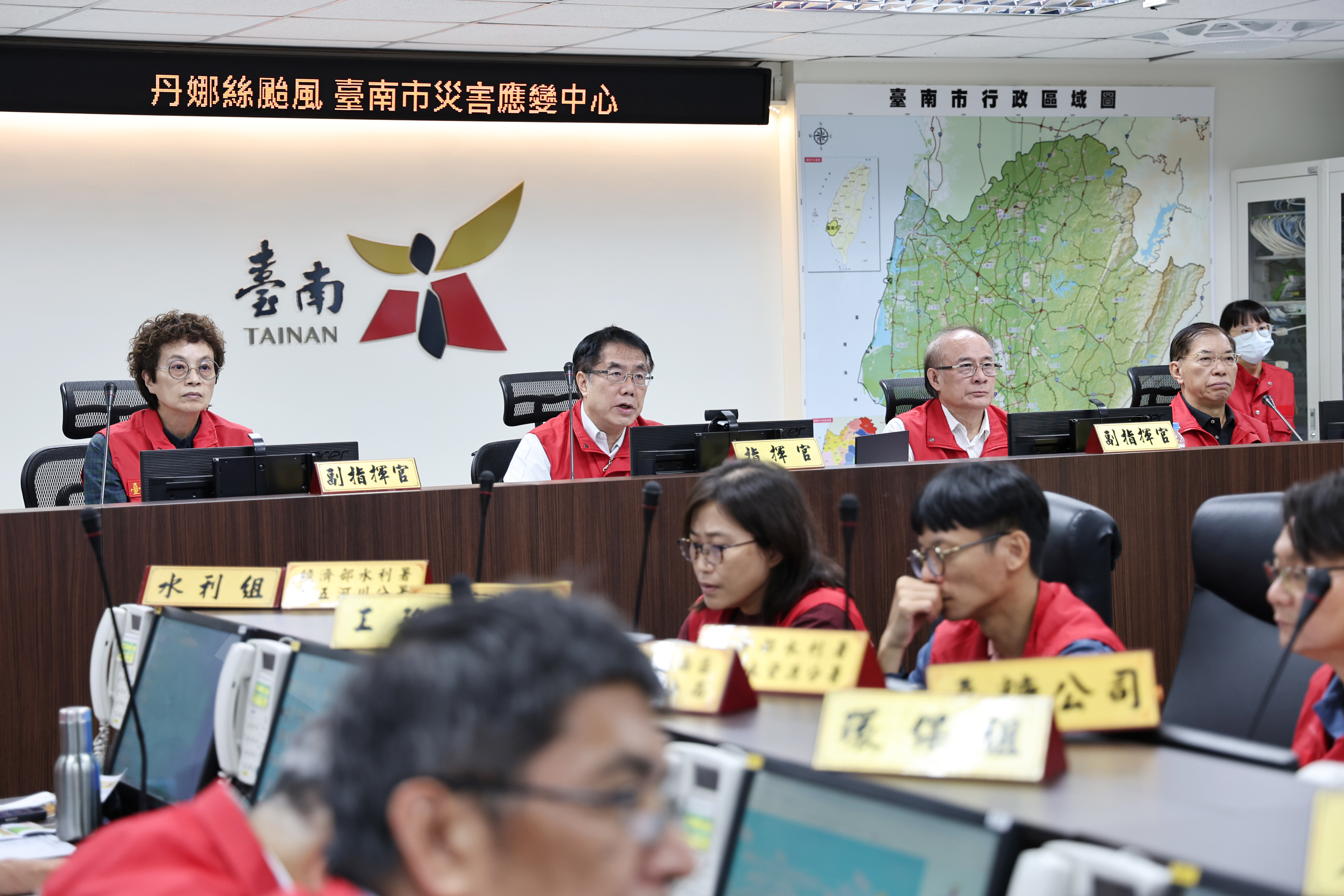 因應丹娜絲颱風來襲  黃偉哲：已預防性撤離9人，並再次巡檢防颱整備工作