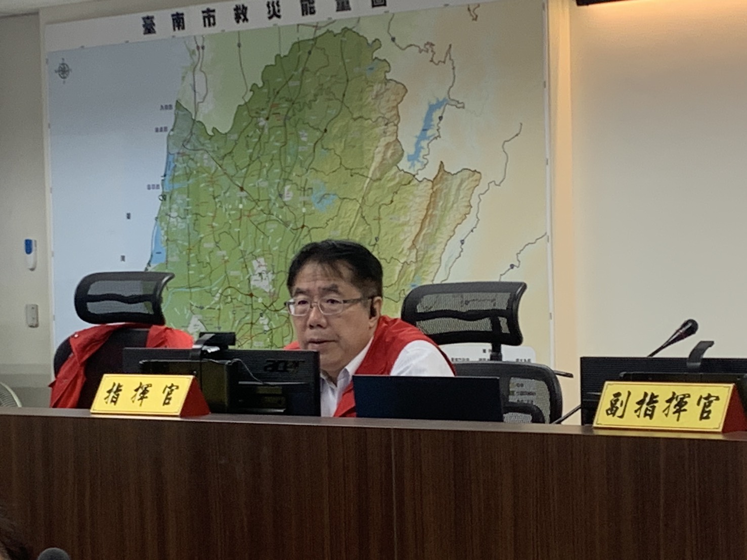 台南市災害應變中心調整為二級一階開設 黃偉哲市長要求各區加速災後復原