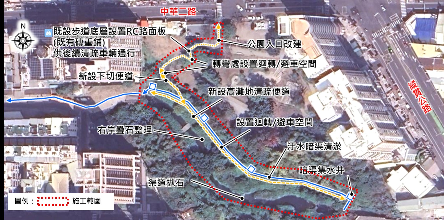 永康區祥合公園明渠改善工程啟動  盼改善異味並提升環境品質