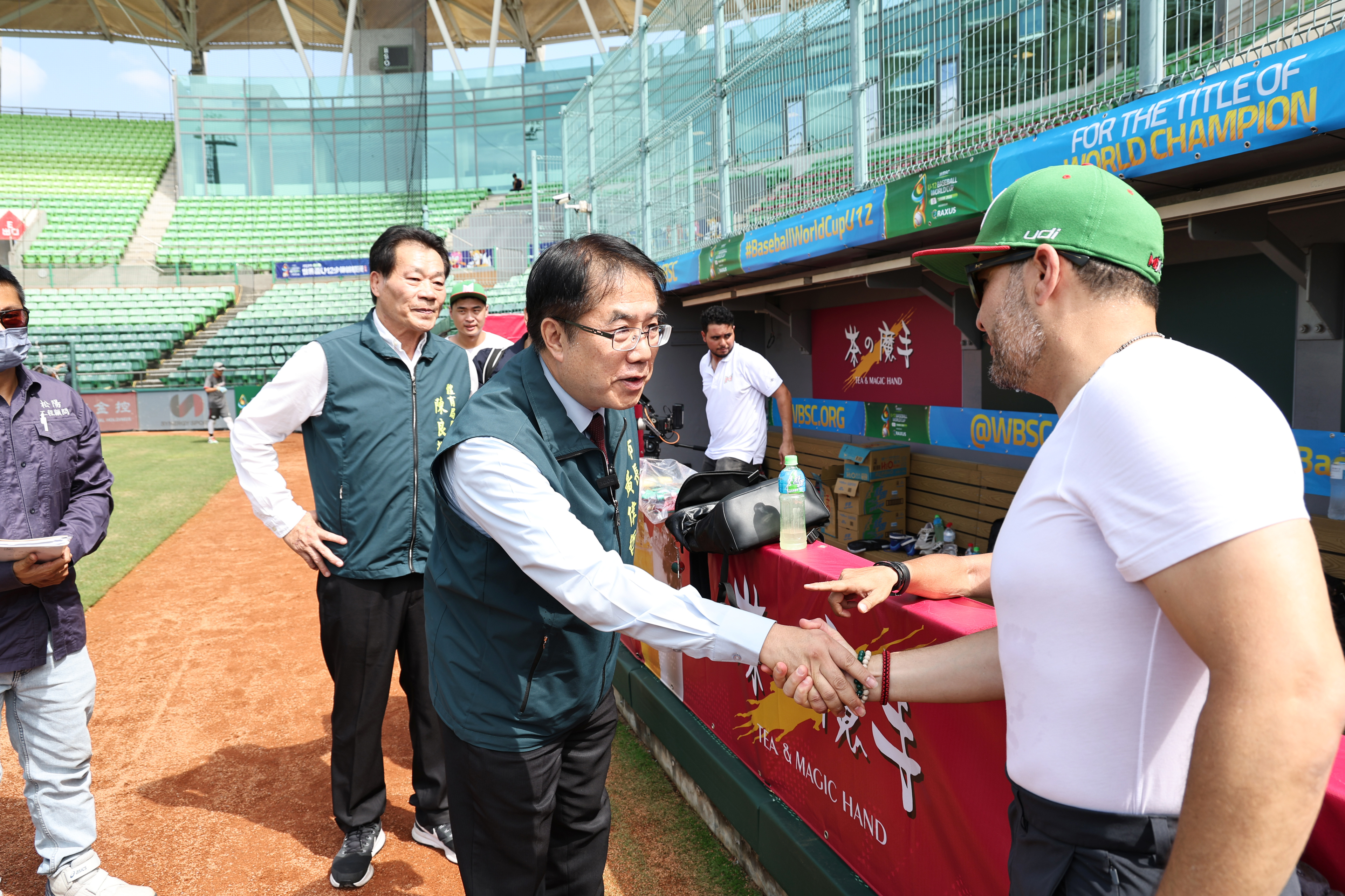 U12世界盃少棒錦標賽場地遭颱風毀損 黃偉哲視察確保選手及觀眾安全