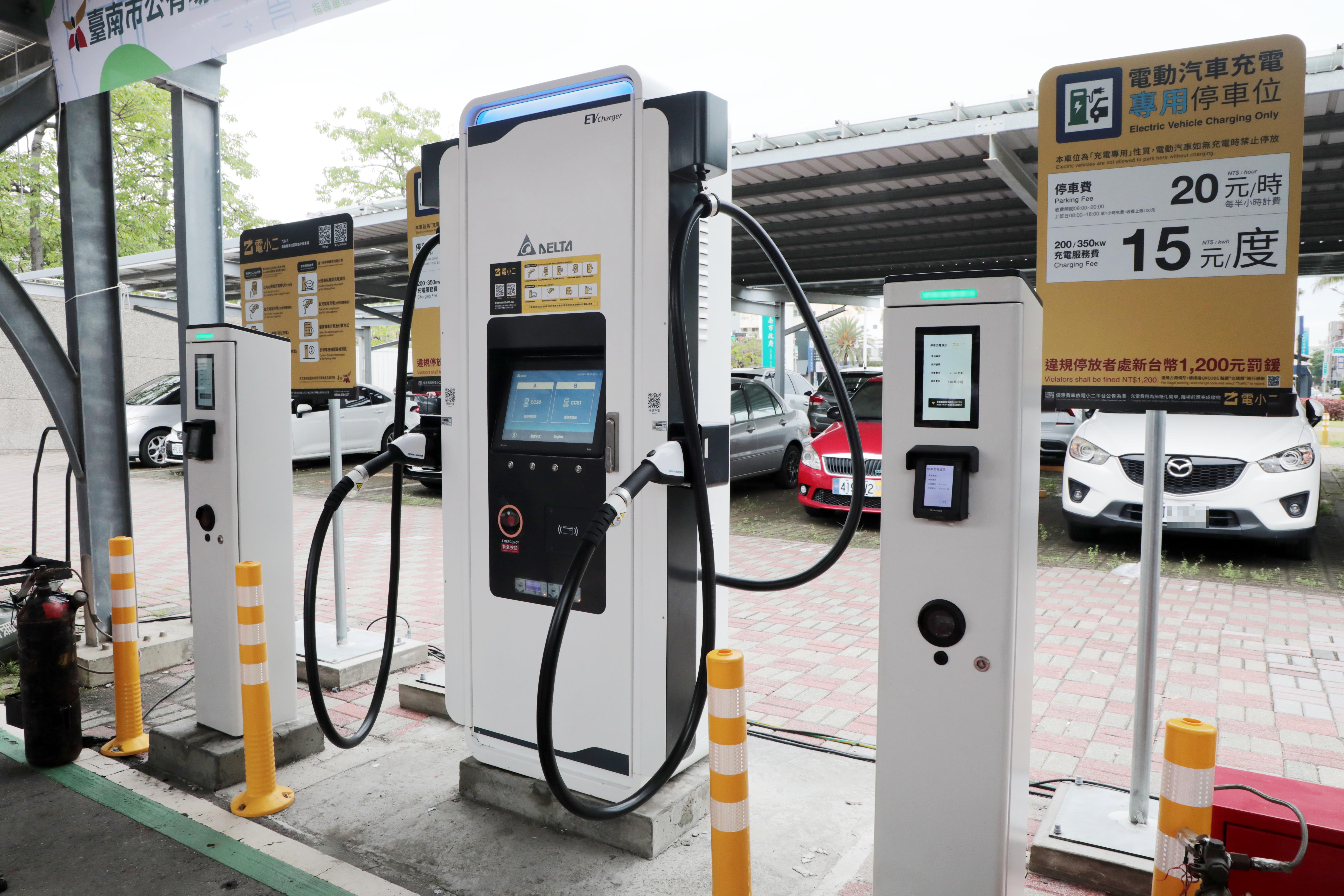 台南市充電樁建置預計年底達1000槍 黃偉哲期讓台南37區均有充電樁