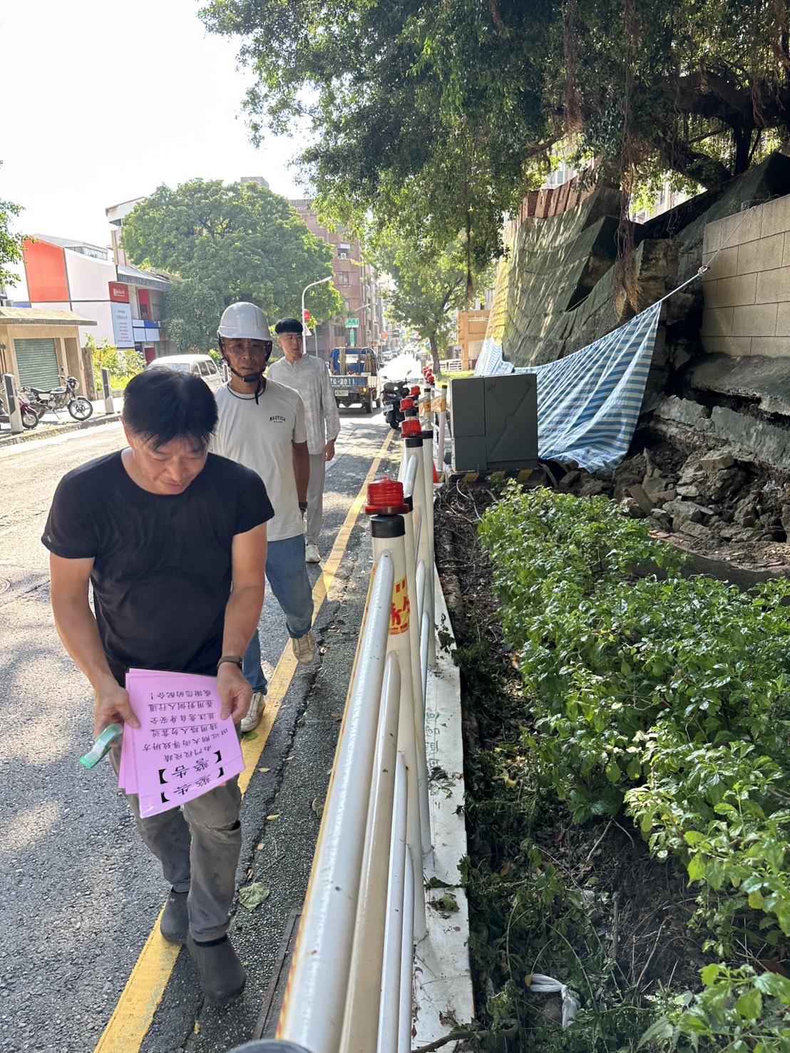 南門段城垣殘蹟因豪雨部分塌陷 文化部與市府緊急啟動搶修機制