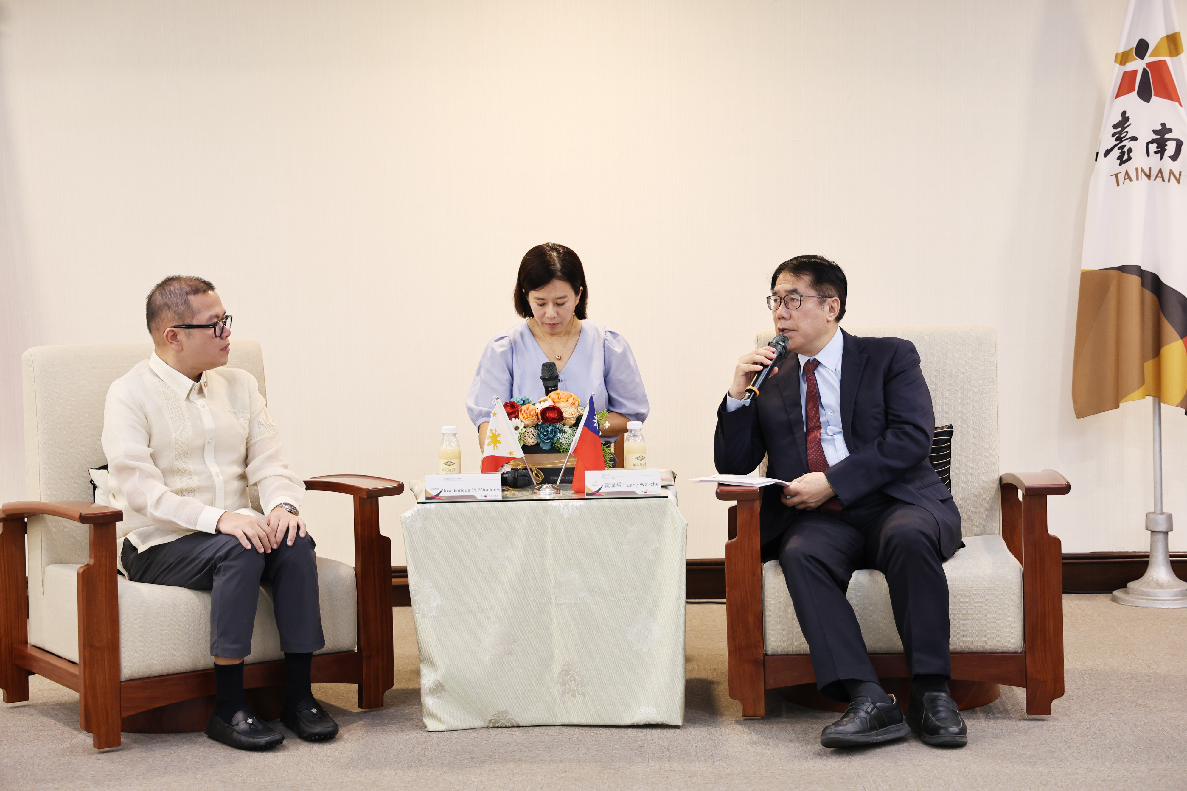 菲律賓阿克蘭省長拜會台南市長 黃偉哲盼拓展台菲國際友誼版圖