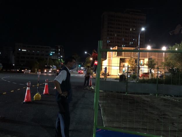 新市區西拉雅大道部分道路封閉 辦理箱涵緊急搶險作業