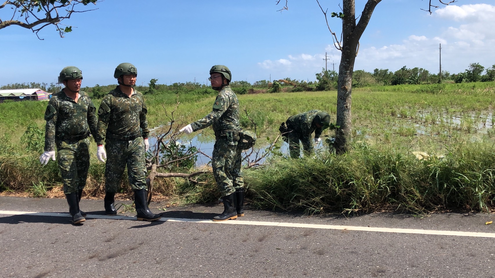 台南強颱楊柳！國軍450兵力馳援防災救災