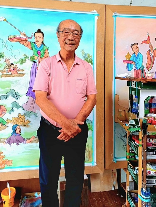 「臺南奇人帶路」系列報導   「春源畫室」潘岳雄承先啟後，展現個人彩繪風格，致力授藝傳承