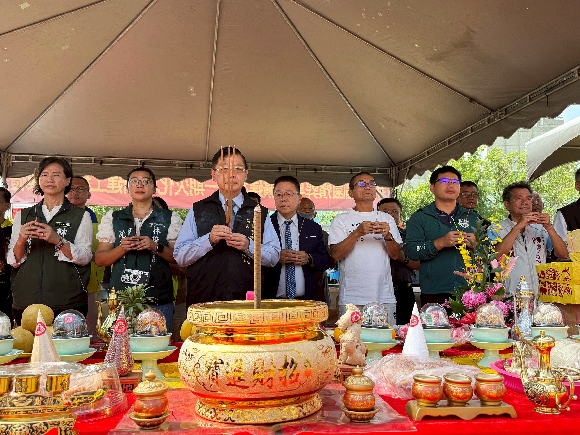 新營福園殯葬專區火化場新建工程於(今)8月18日舉行動土典禮