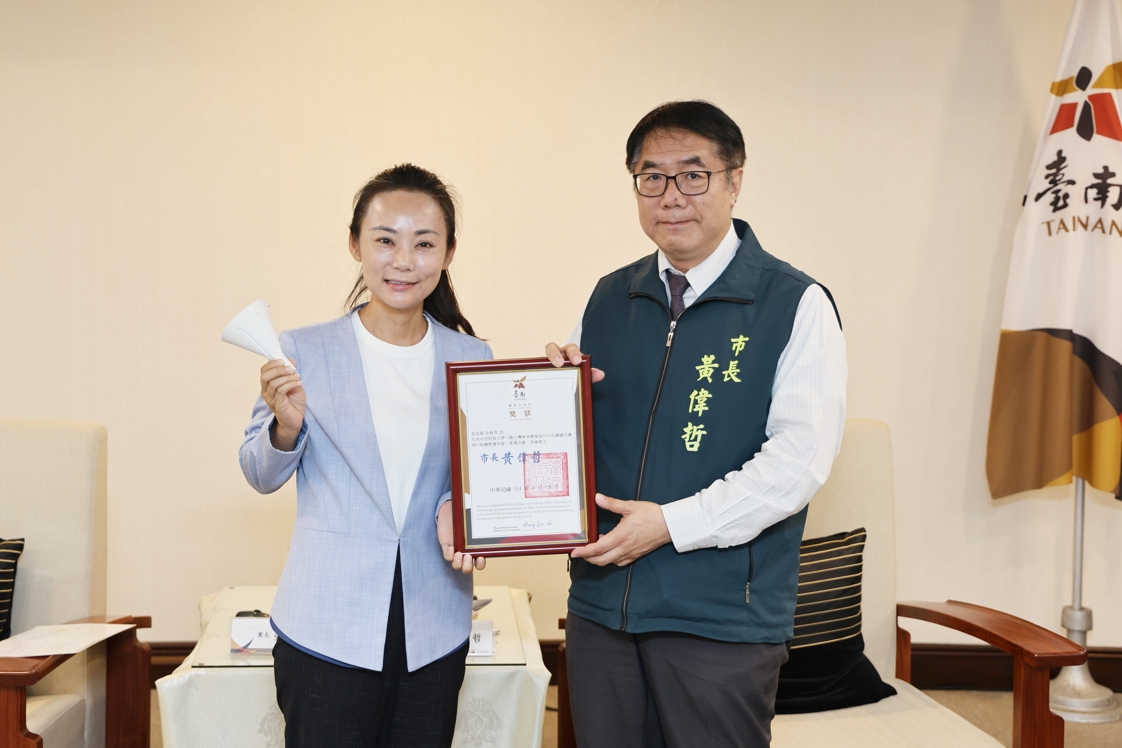 台南代表國際發明展奪6金4銀1銅 黃偉哲肯定台南研發實力被世界看見