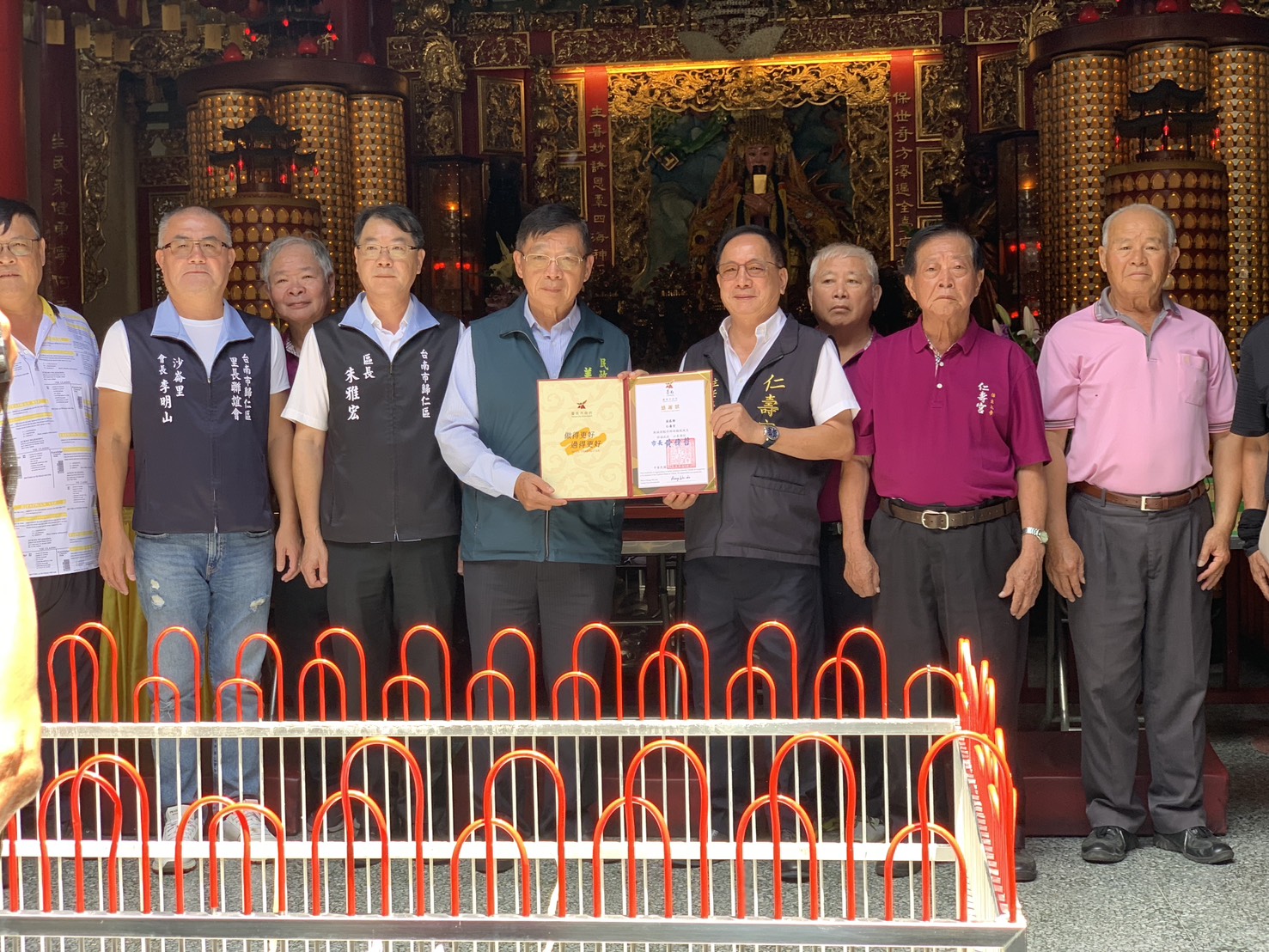 台南歸仁仁壽宮慷慨捐款，援助災區重建家園
