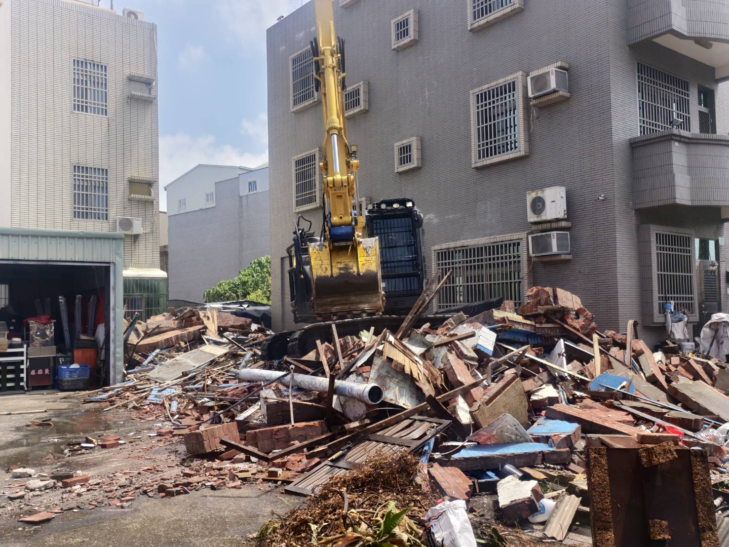 政府代拆風災全損屋首例今完成  屋主：感謝市府出手幫忙