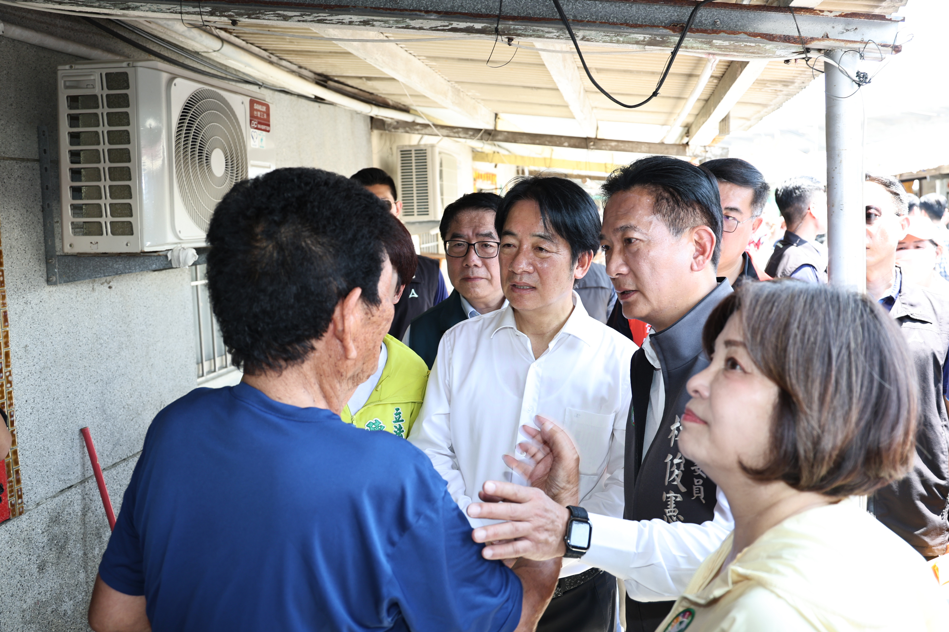 賴總統赴七股視察災後復原 肯定台南市府團隊努力盼汲取經驗建立機制