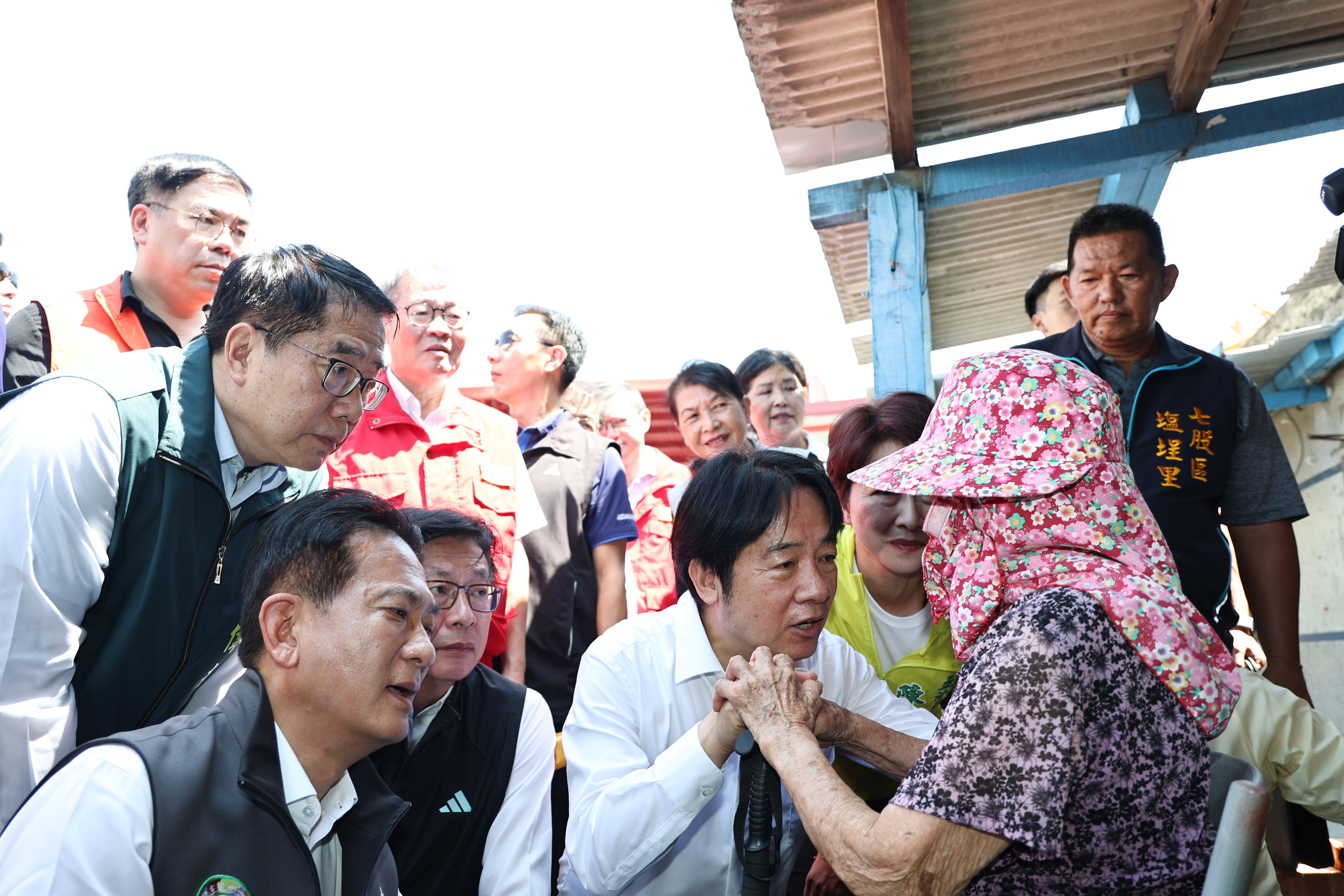 台南七股災後復原！賴清德總統視察肯定市府團隊，力求建立防災機制