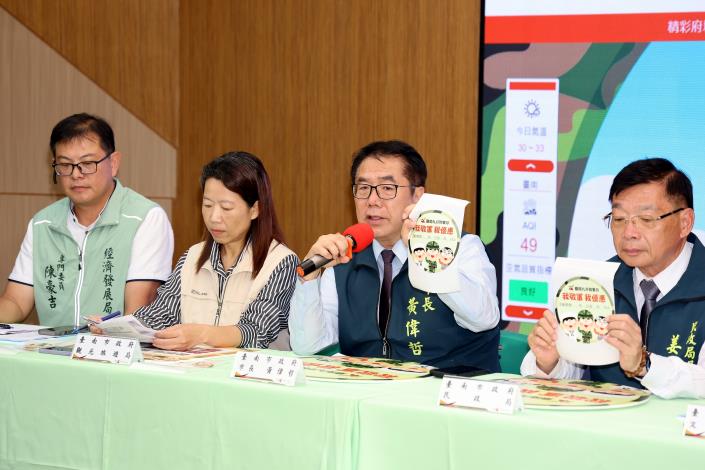 黃偉哲推台南限定九月「我敬軍,我優惠」 表達感謝 現役軍人享百家以上旅宿商家場館折扣