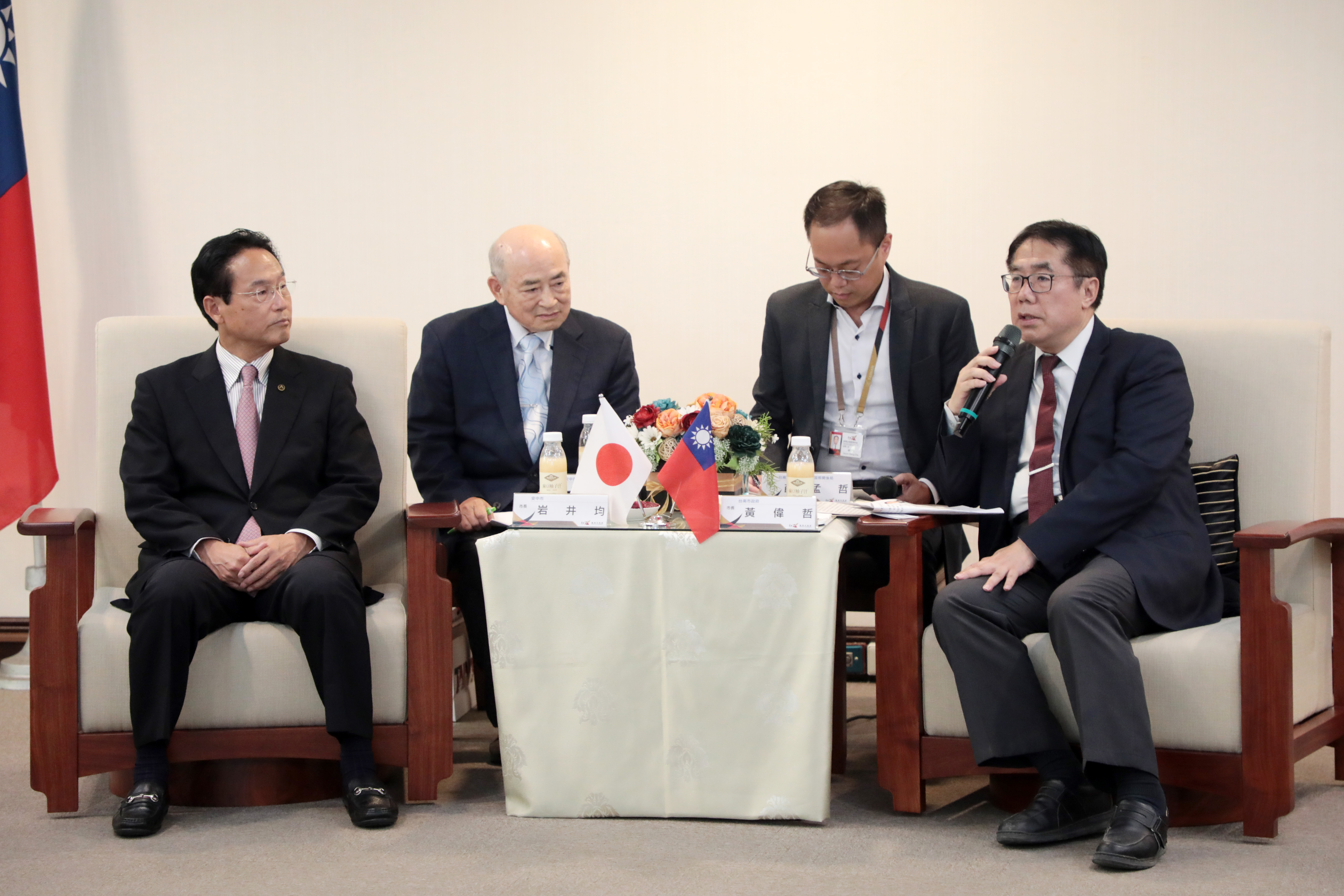 日本安中市岩井均市長蒞府拜會 黃偉哲市長樂見兩市展開深度交流