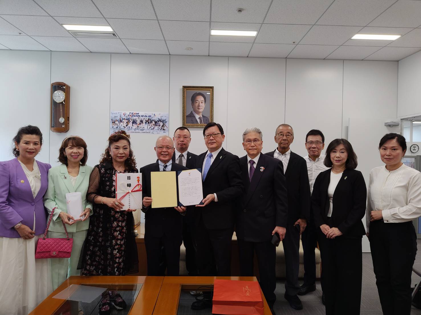 日本台灣後援會募捐義助台南風災 黃偉哲跨海致上誠摯感謝