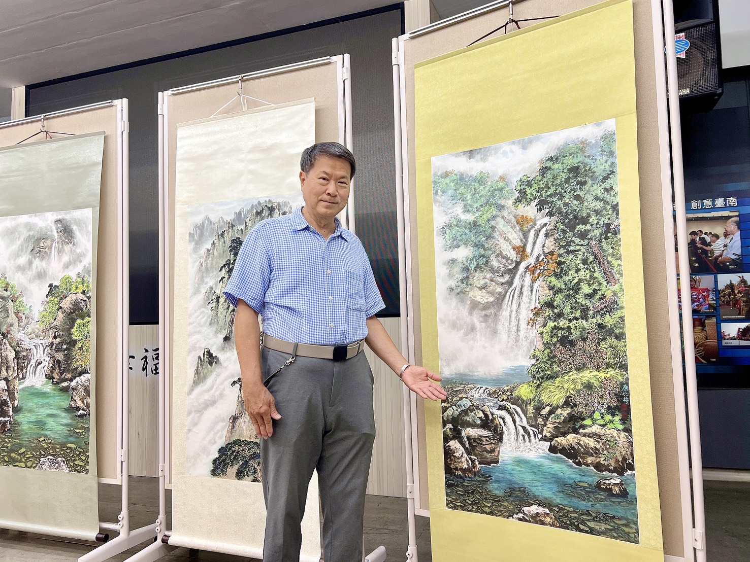 台南藝術家廖仁彬個展：「大地的山韻水色」— 絕美山水畫作震撼登場