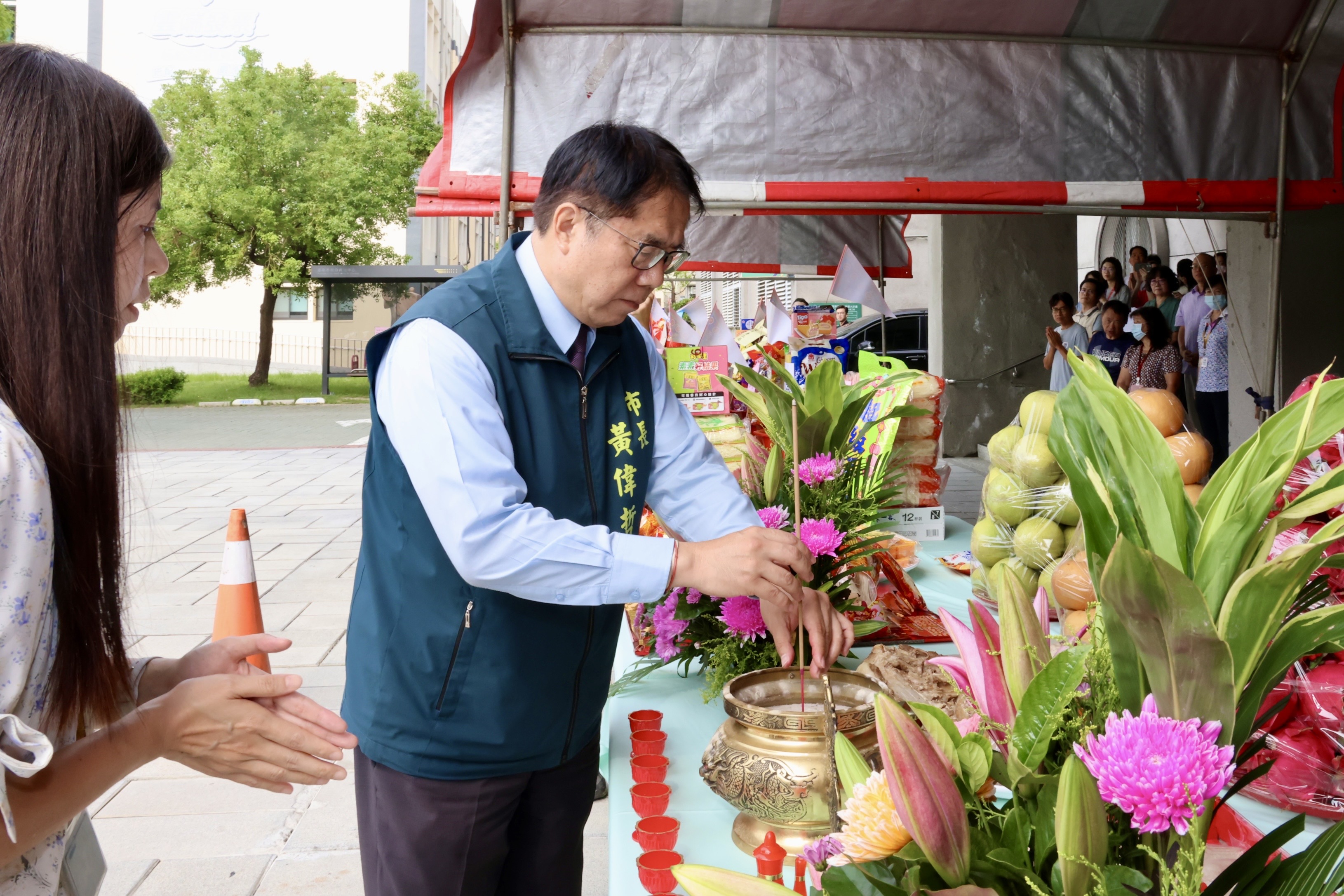 黃偉哲主持民治市政中心中元普渡祭典 祈求市民平安、市政順利