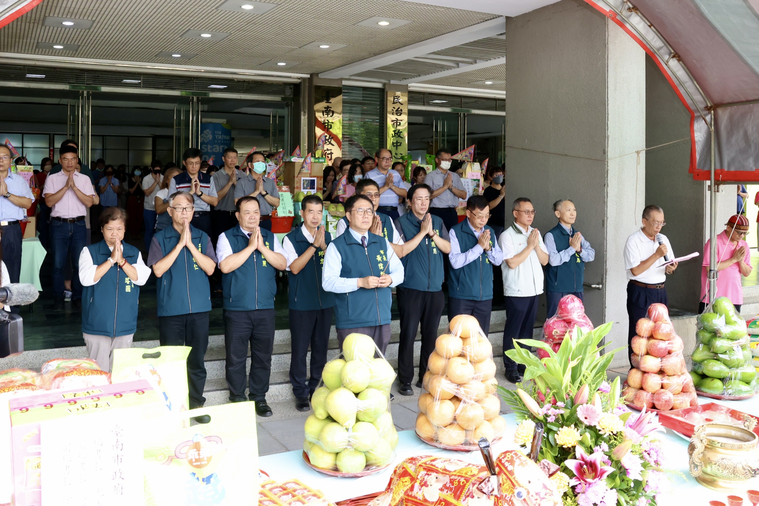 黃偉哲主持民治市政中心中元普渡祭典 祈求市民平安、市政順利