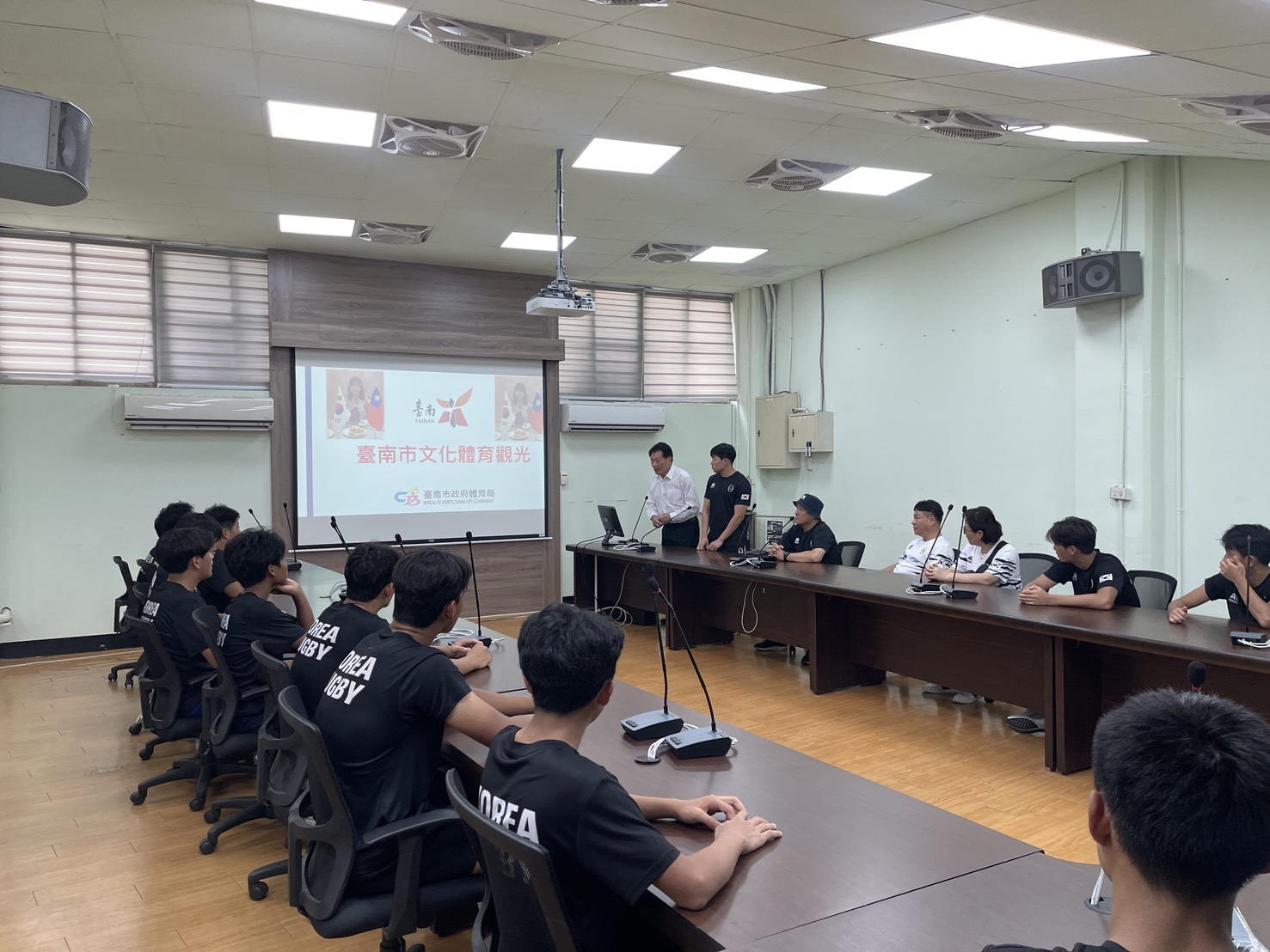 韓國U16橄欖球代表隊抵台南移地訓練 強化台韓體育交流