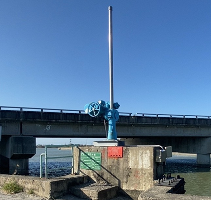北門區38號水門改建完成，強化區域防洪量能