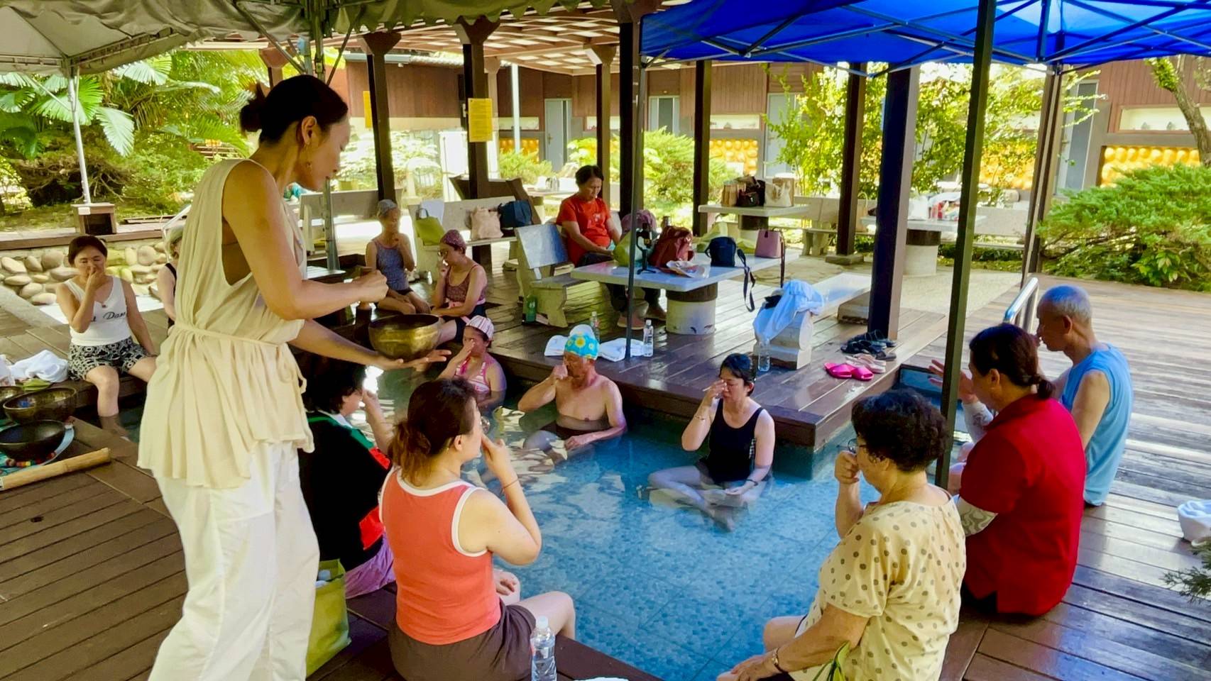 龜丹溫泉體驗池溫泉X瑜珈X聲缽身心靈整合療癒  創良好口碑