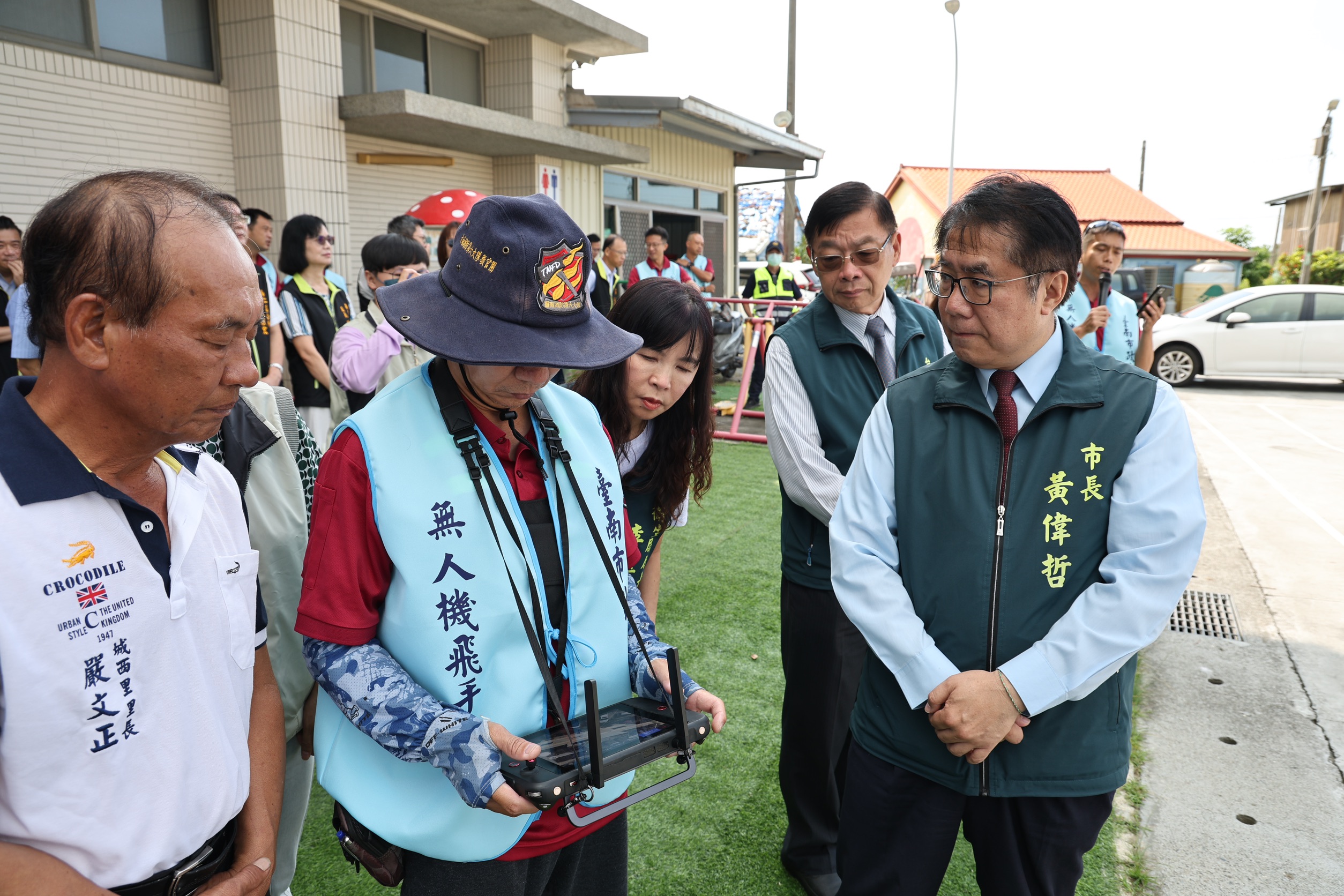 無人機出動巡查風災熱區　黃偉哲肯定科技補足防疫死角