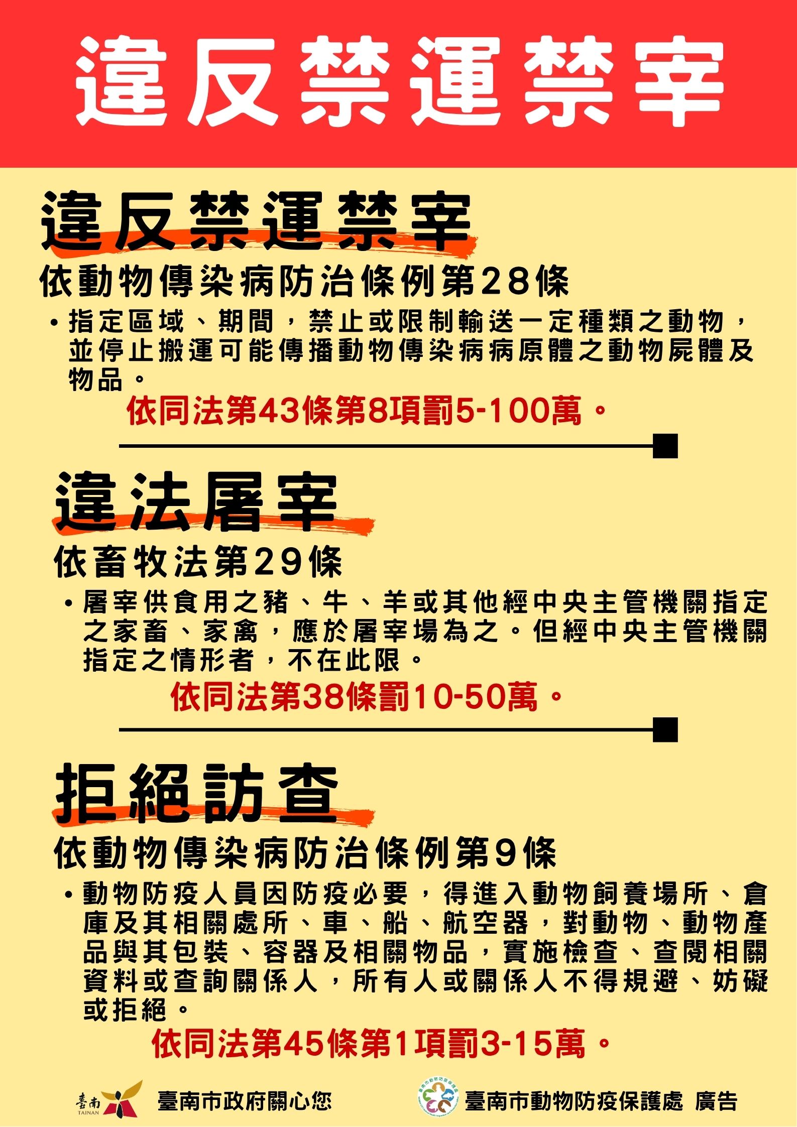臺南市政府即時攔截有疑慮的豬肉原料， 全面強化食安稽查與防疫措施！