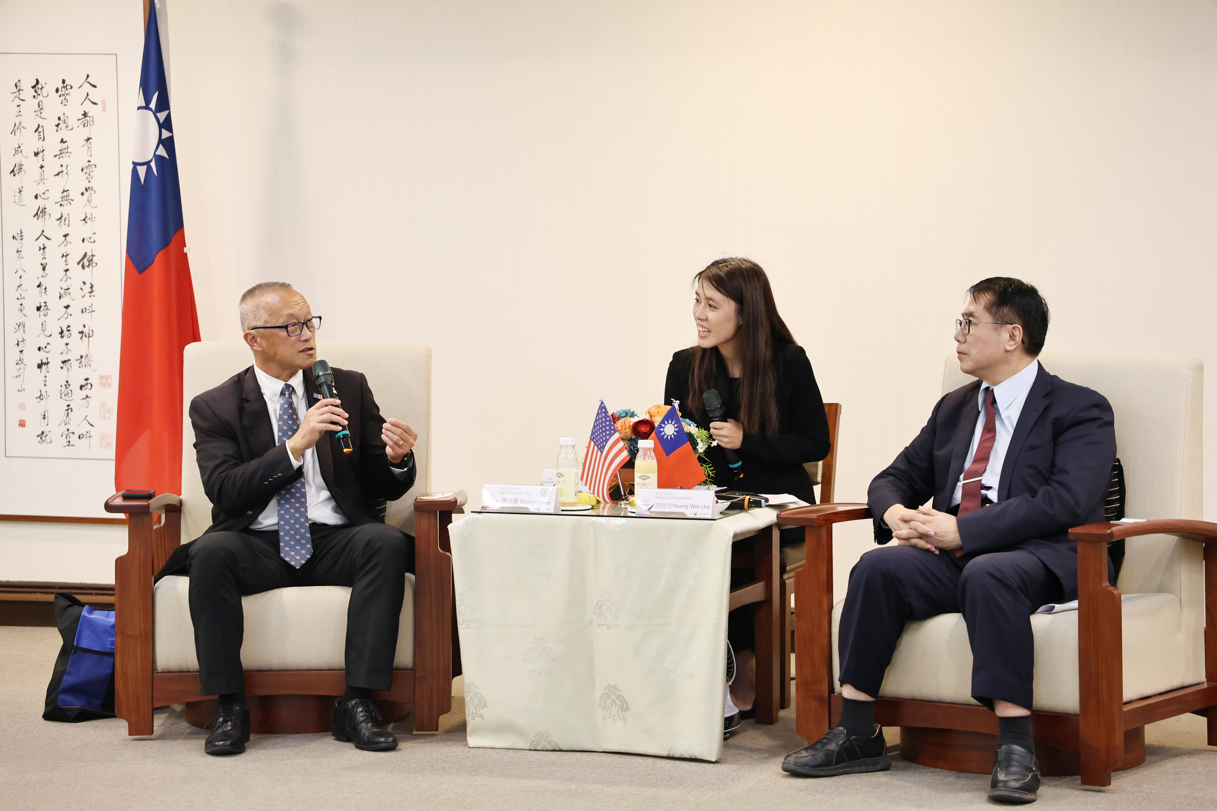 友誼市托倫斯市陳光豪市長再度來訪 邀請台南組隊赴美參加國際少棒友誼賽