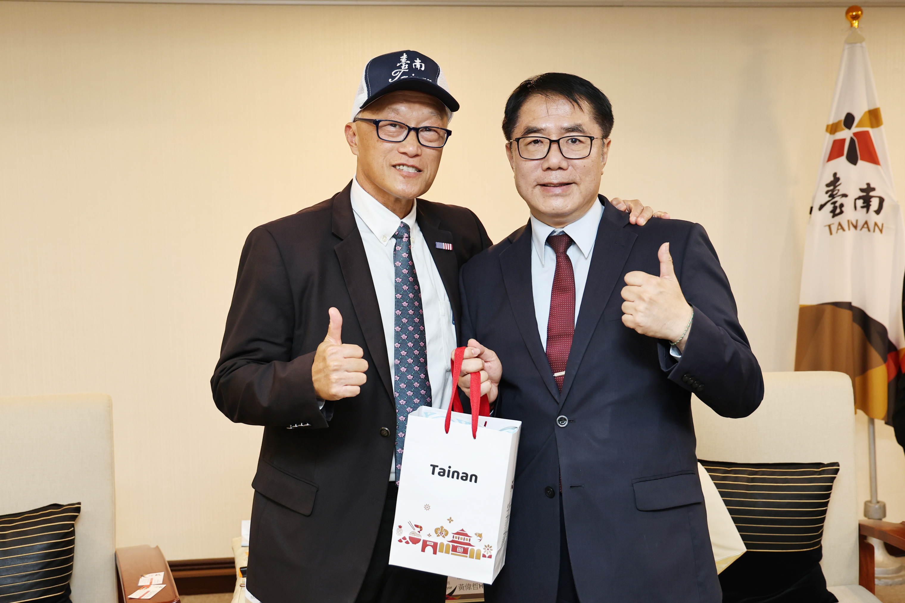 友誼市托倫斯市陳光豪市長再度來訪 邀請台南組隊赴美參加國際少棒友誼賽