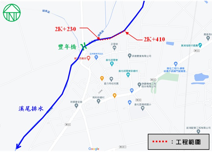 溪尾排水護岸改善完成 有效提升防洪效益