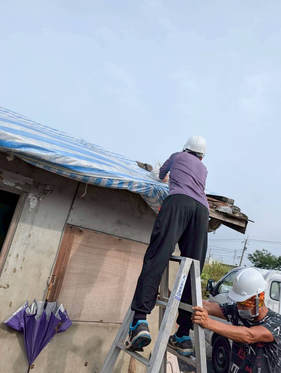 因應鳳凰颱風來襲 市府協助丹娜絲受災戶完成防颱整備