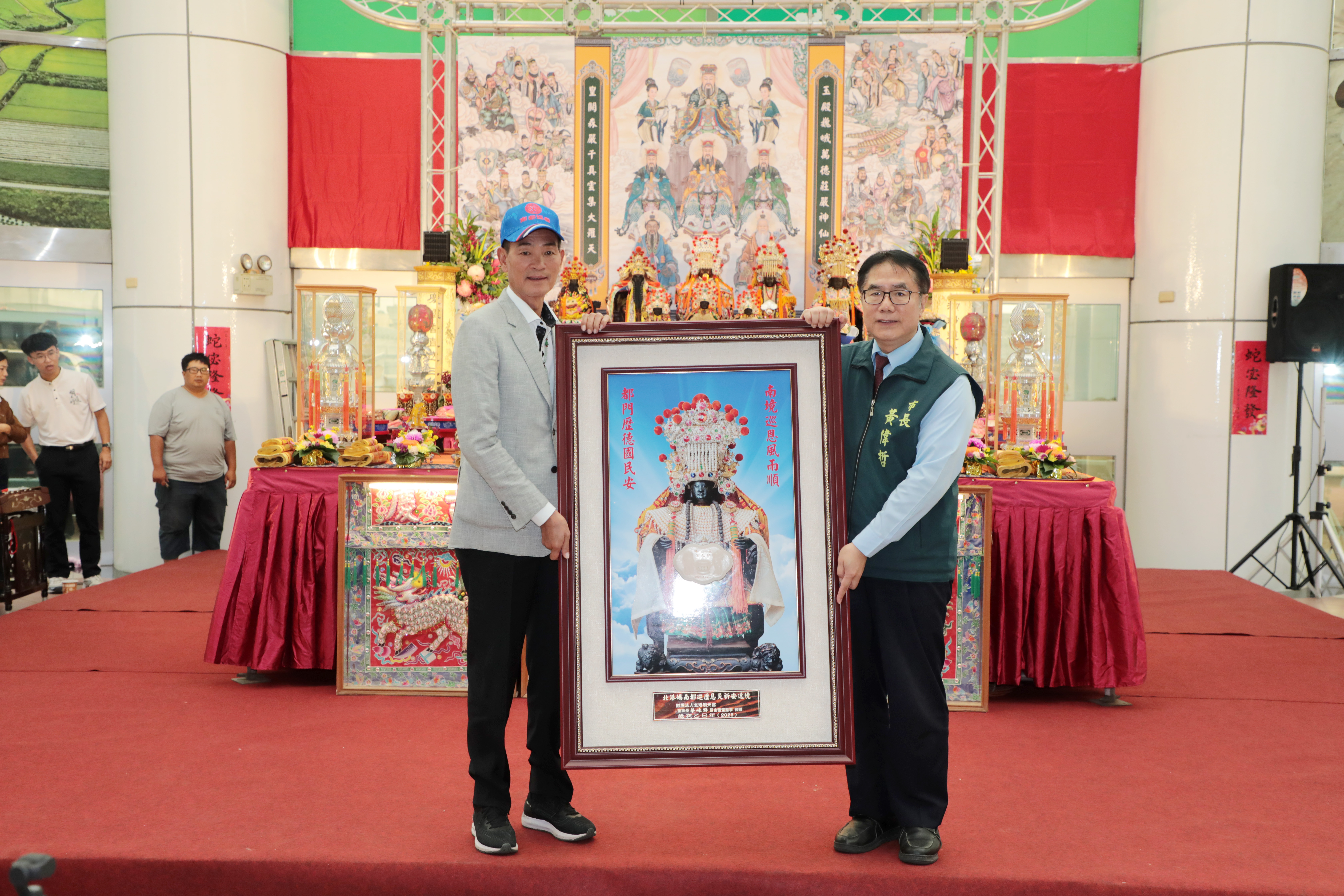 百年一遇！北港朝天宮黑面三媽南巡台南，續寫媽祖姐妹情緣，黃偉哲熱情迎接！