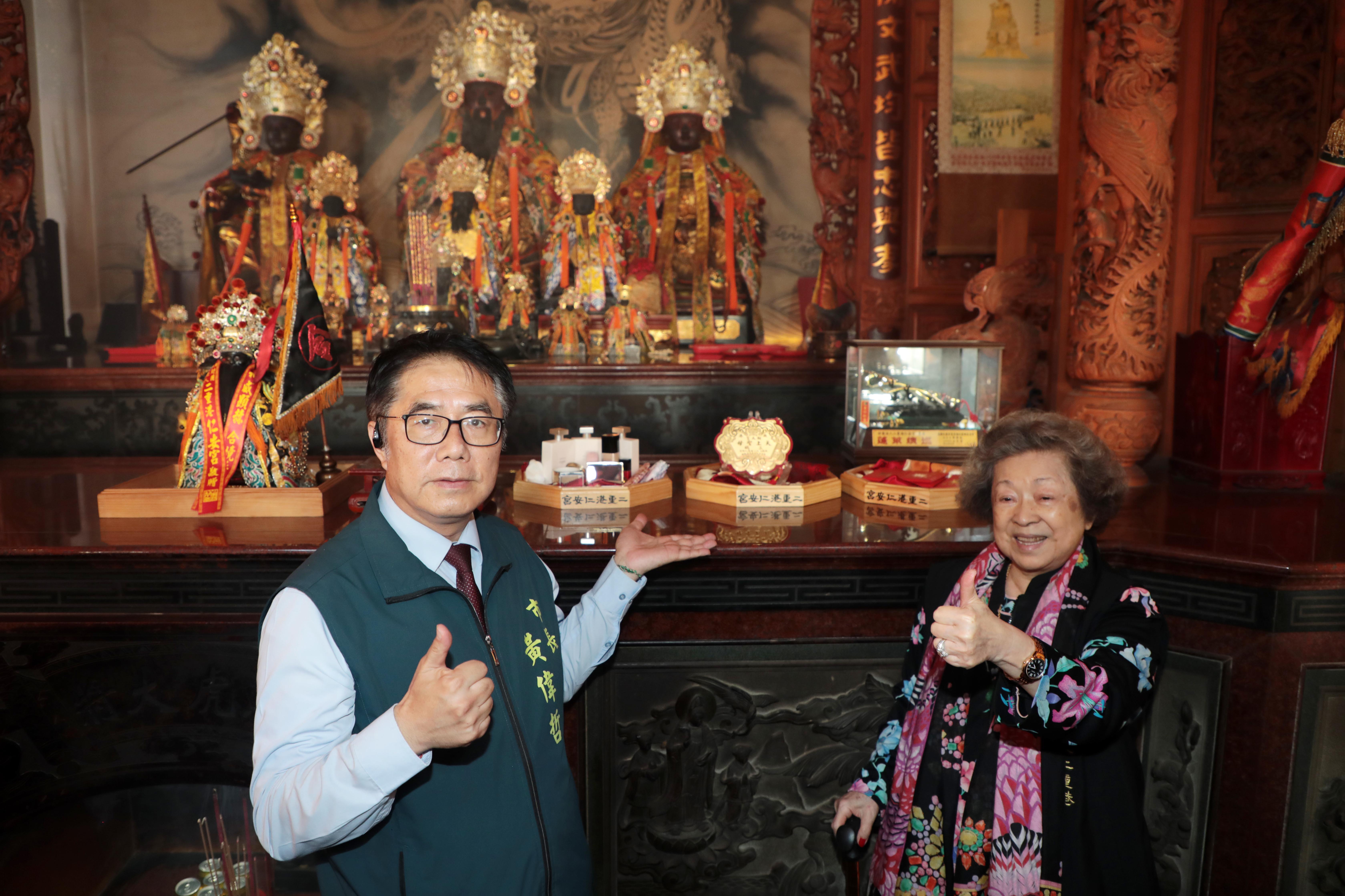 黃偉哲迎駕北港媽祖　盼庇佑將軍、北門災後平安復原