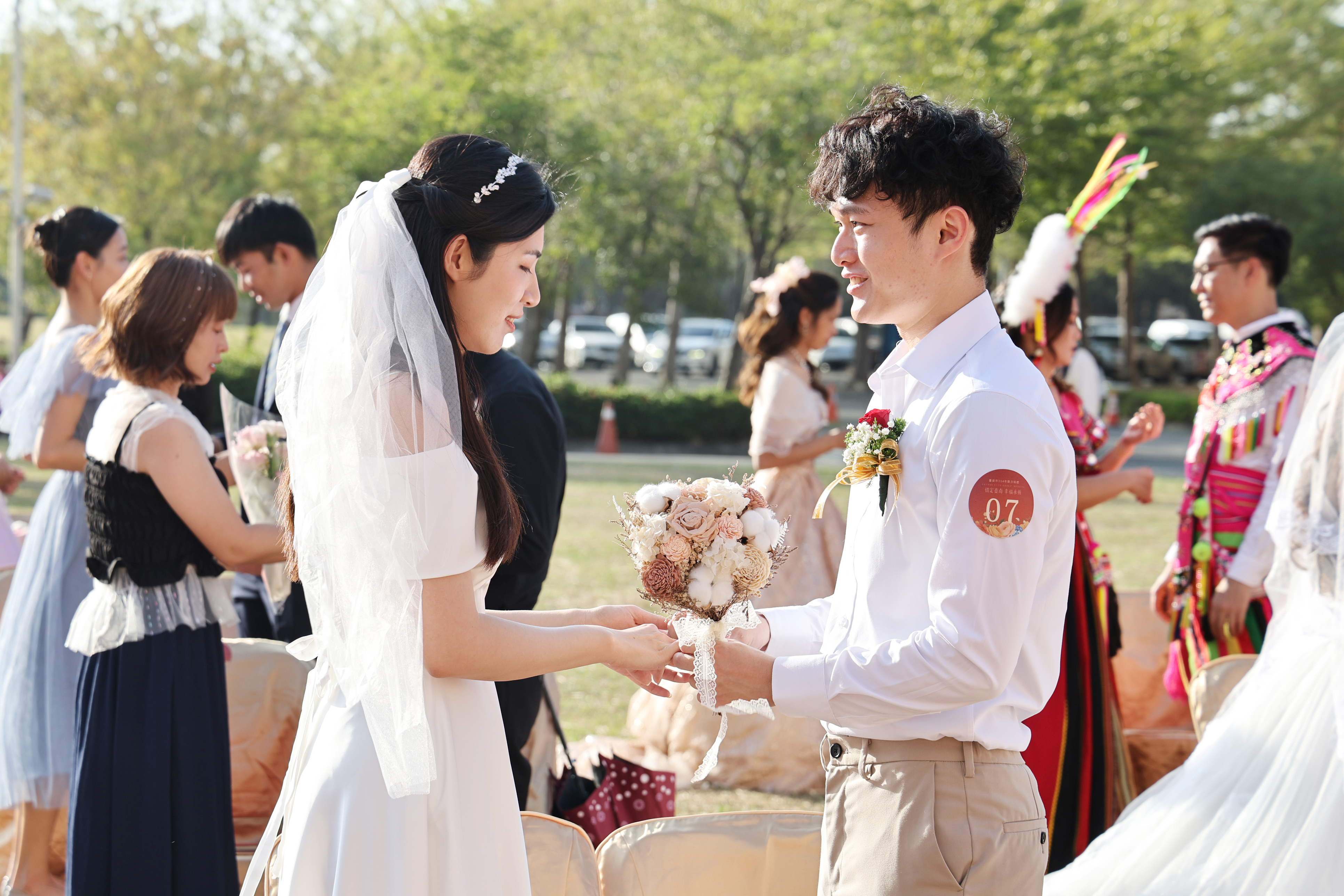 「情定台南 幸福永恆」 黃偉哲為台南市聯合婚禮50對新人證婚