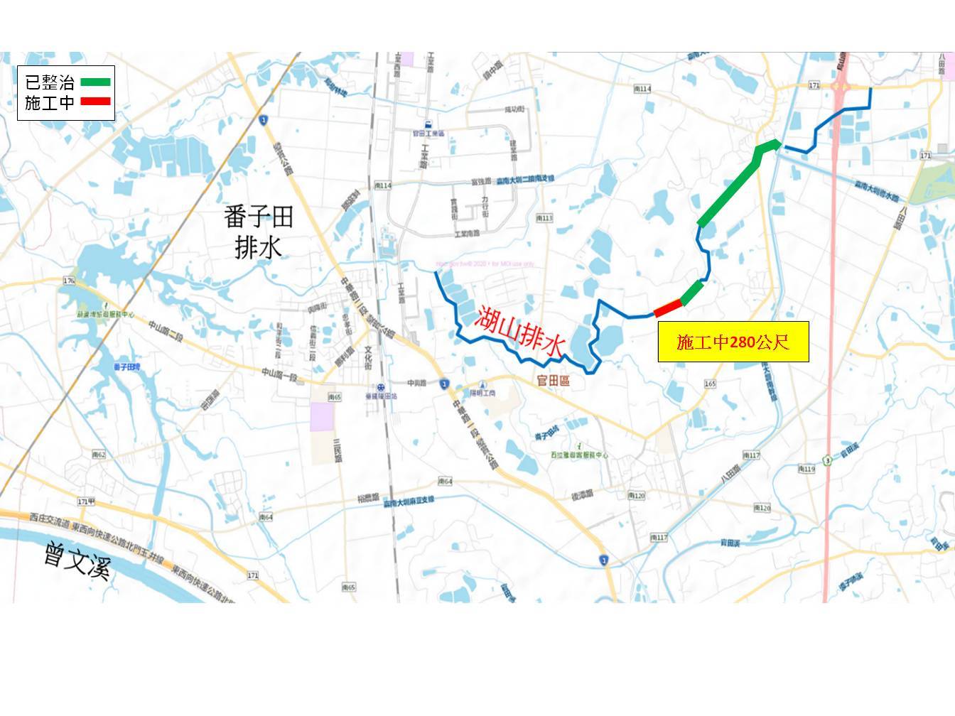 臺南市官田區湖山排水應急工程完工在即 強化防洪韌性守護市民安全