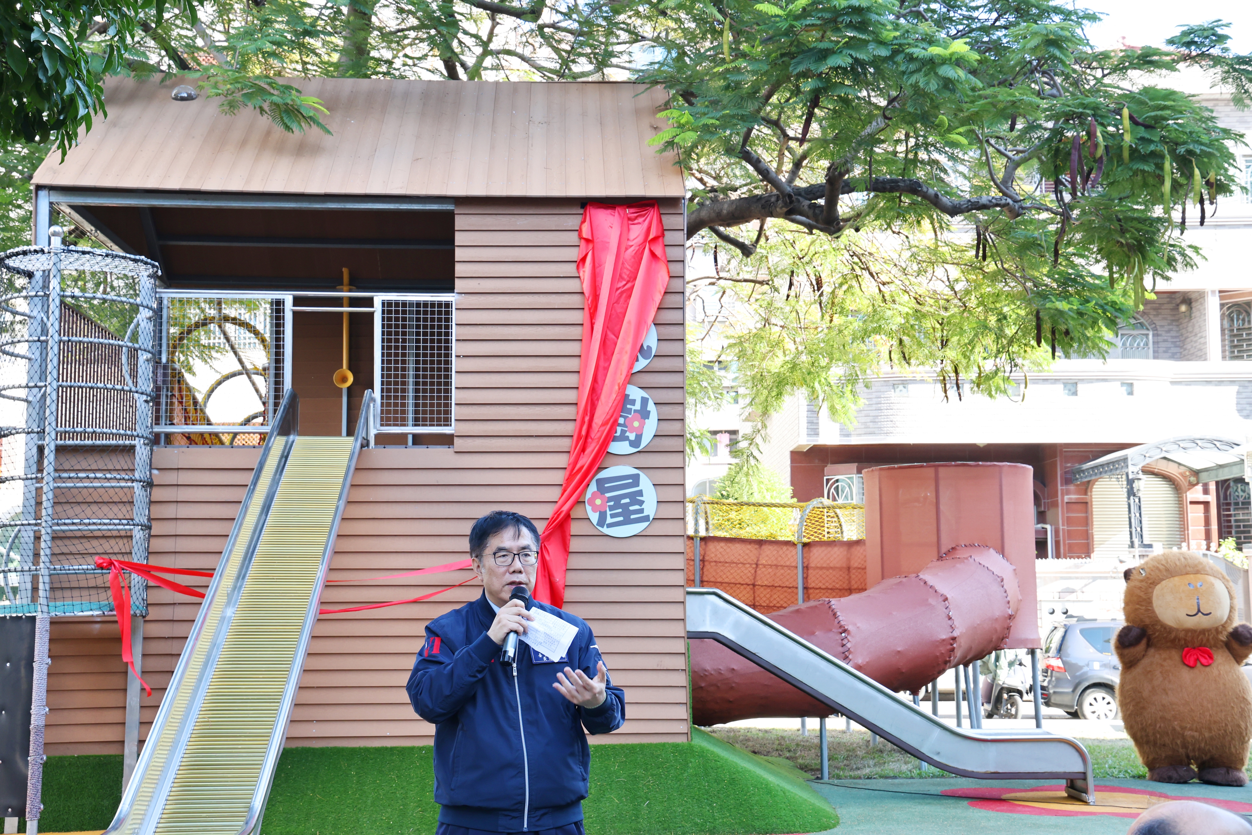 南市北區再添兩座特色遊戲場 黃偉哲：朝向北區就是孩子的遊戲場目標邁進