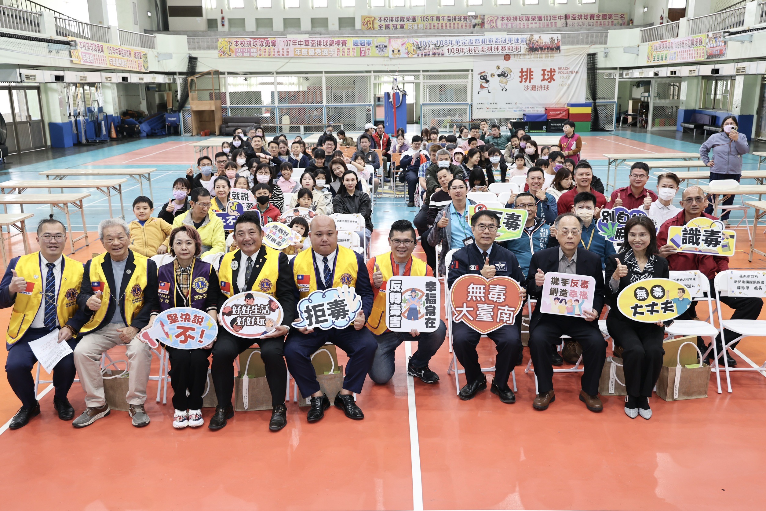 南瀛獅子盃書法賽化身反毒「隱形教材」  黃偉哲感謝獅子會長期齊心宣導