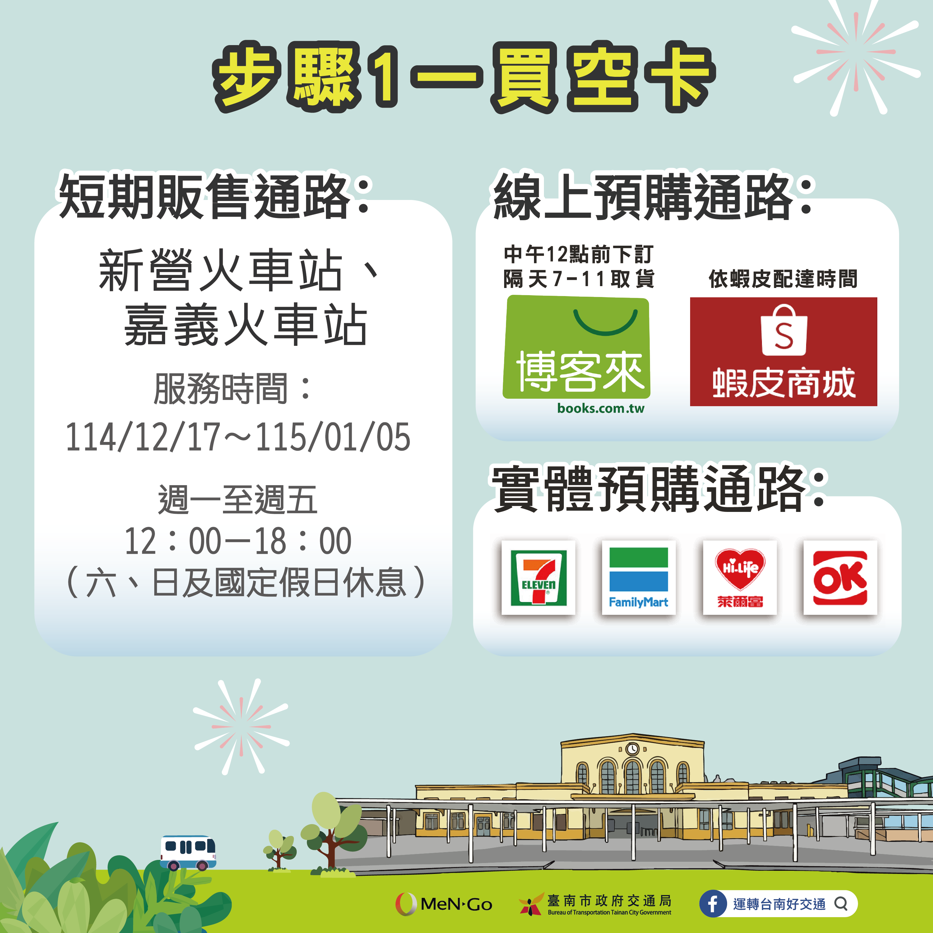嘉嘉南999無限搭TPASS定期票方案 12/17中午12時開放預售、12/26正式啟用！