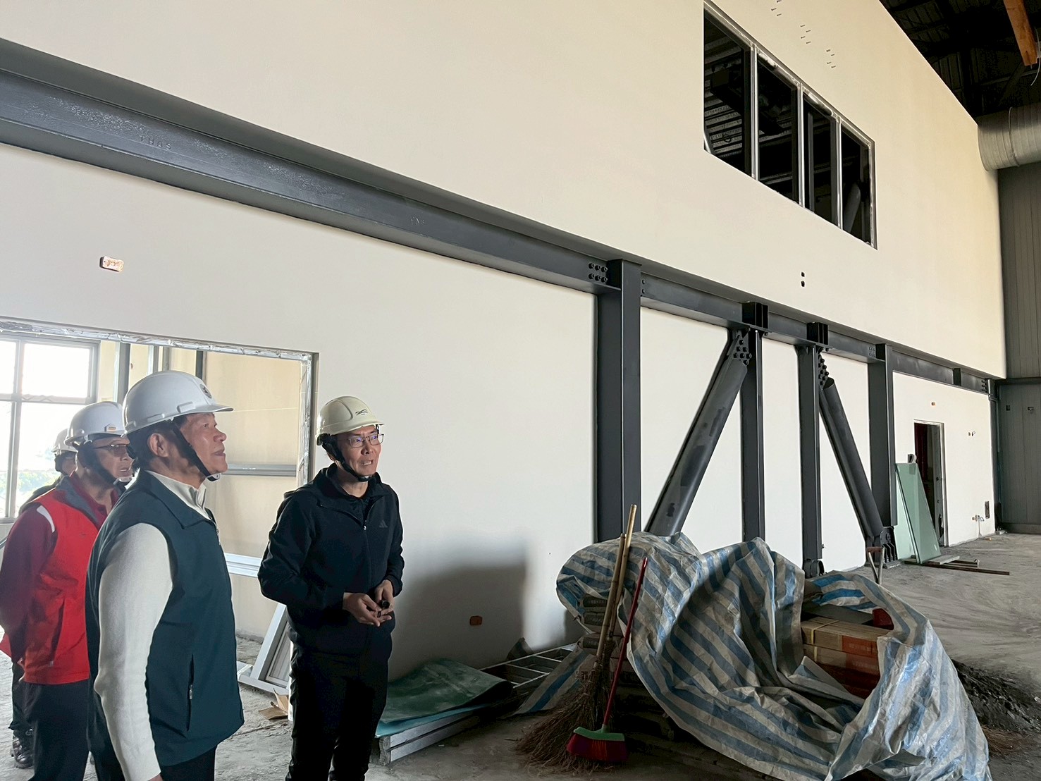 臺南市安南區全民運動館工程進度達85%